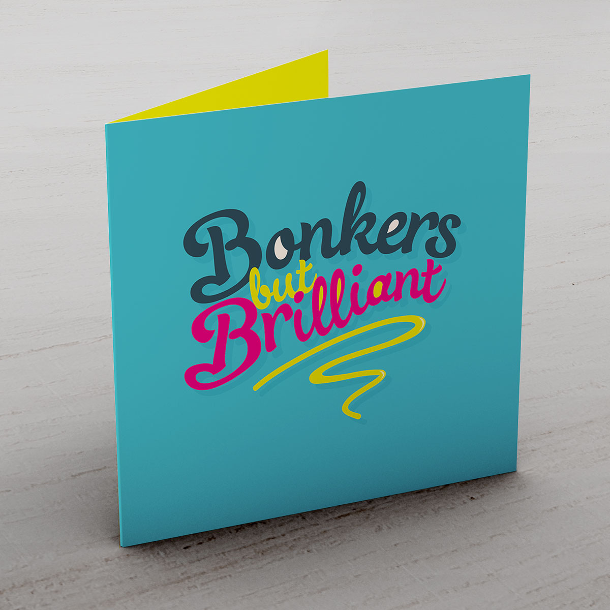 Personalised Bright Ideas Card - Bonkers But Brilliant