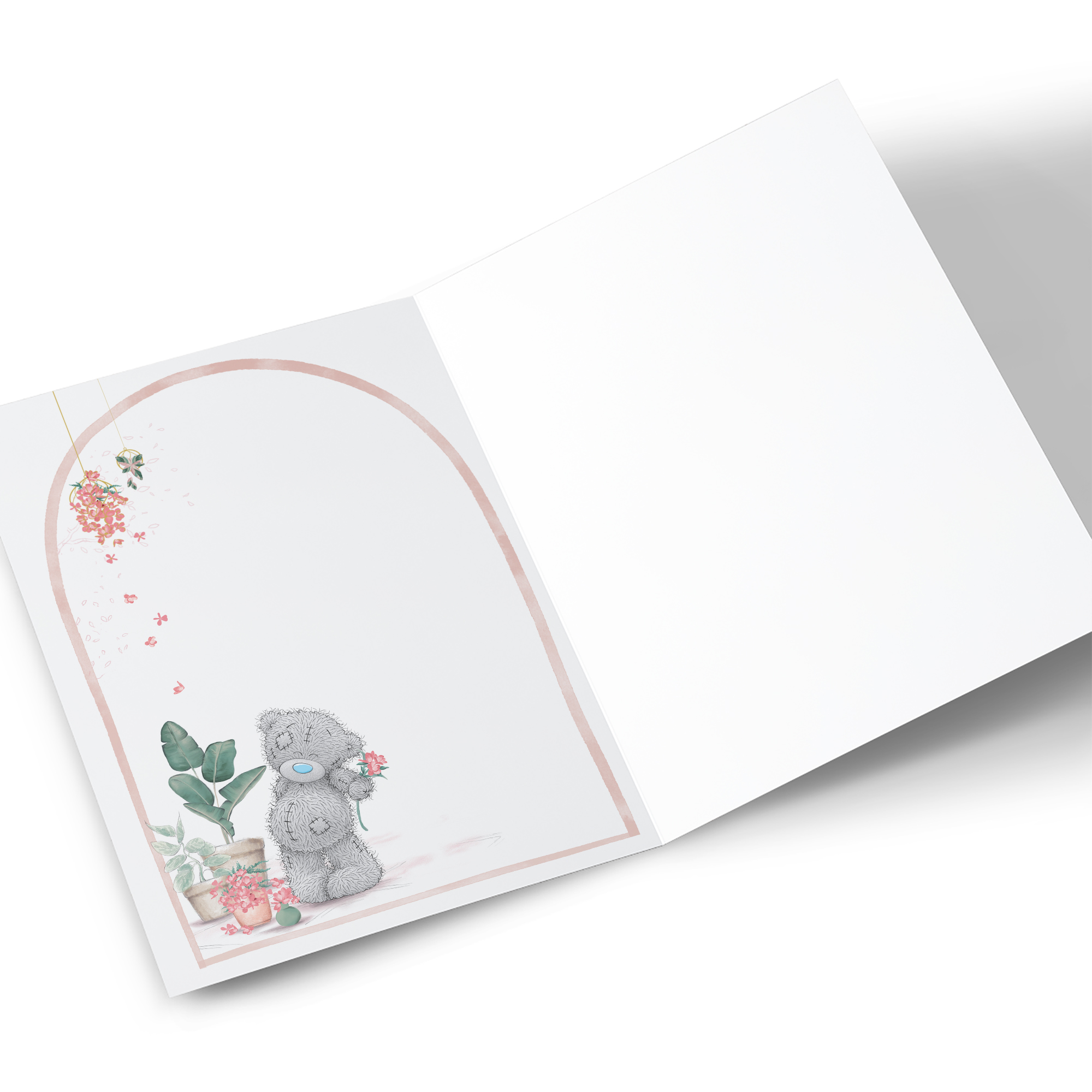 Personalised Tatty Teddy Mother's Day Card - Teddy with Flowers, Mummy