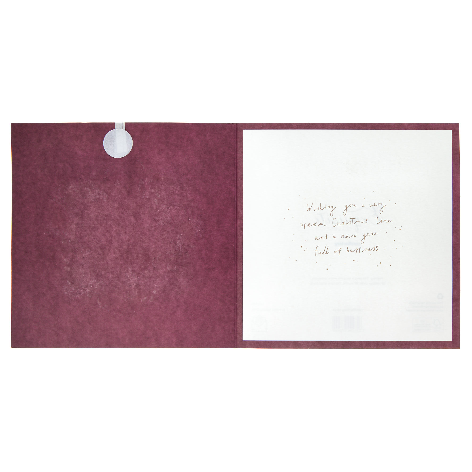 Exquisite Niece & Partner Wreath Christmas Card