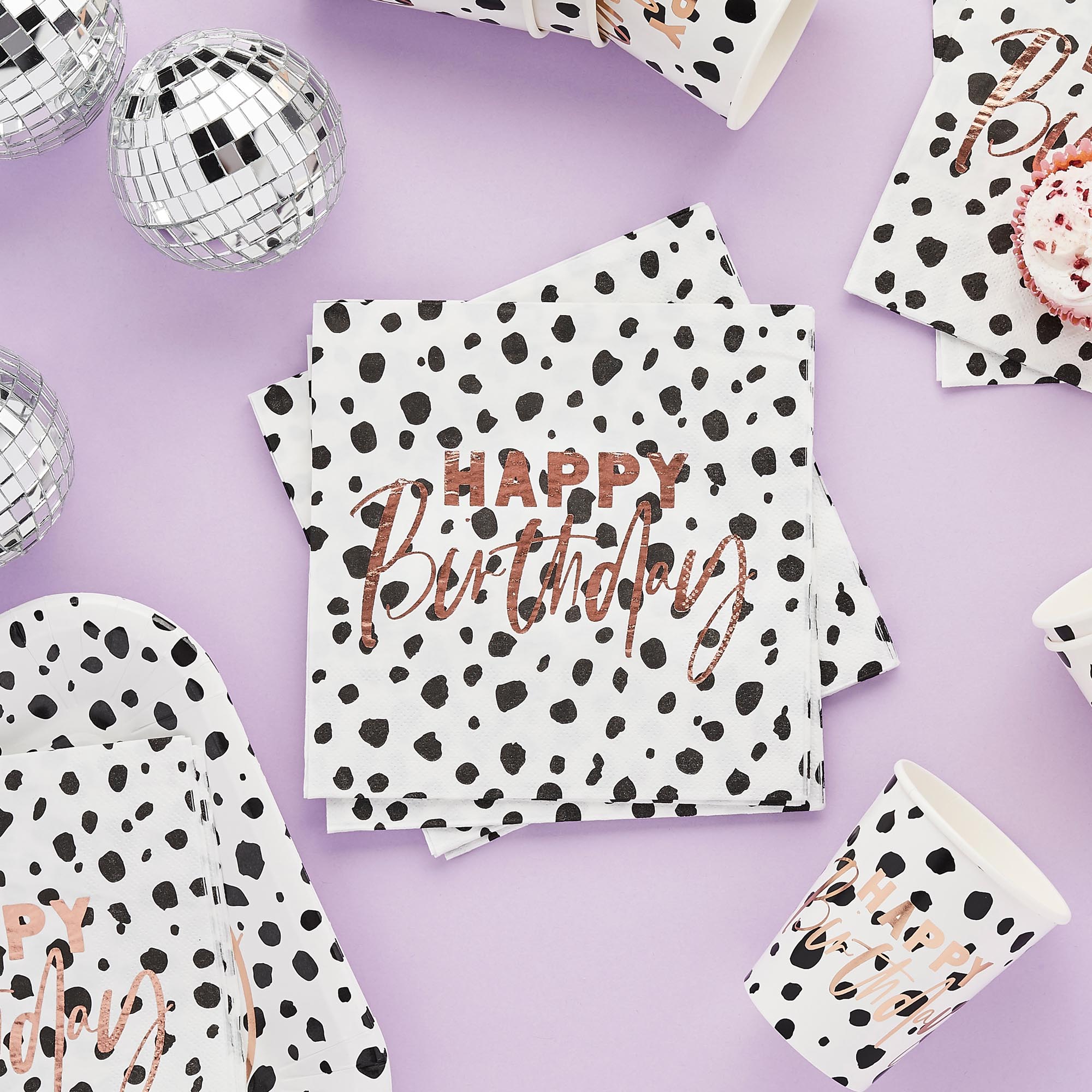 Dalmatian Happy Birthday Paper Napkins - Pack of 20
