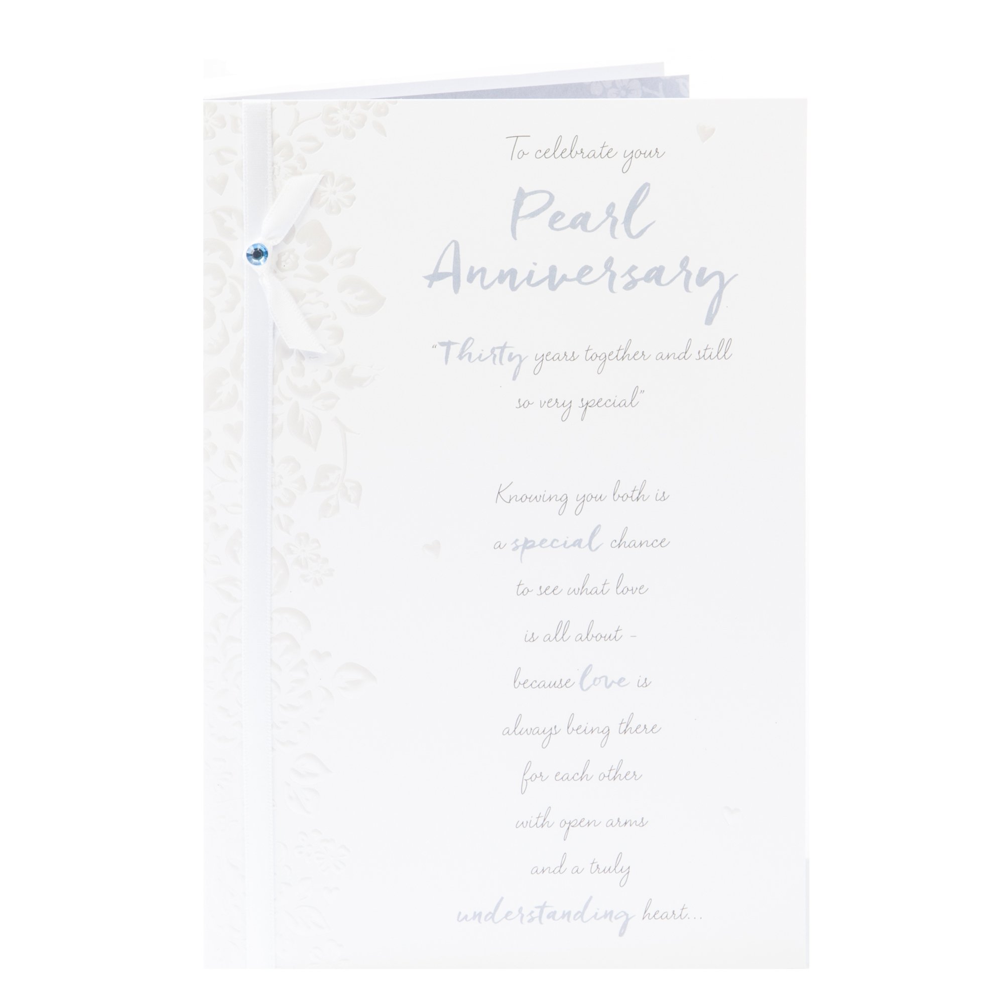 Pearl Anniversary Card - Thirty Years Together 