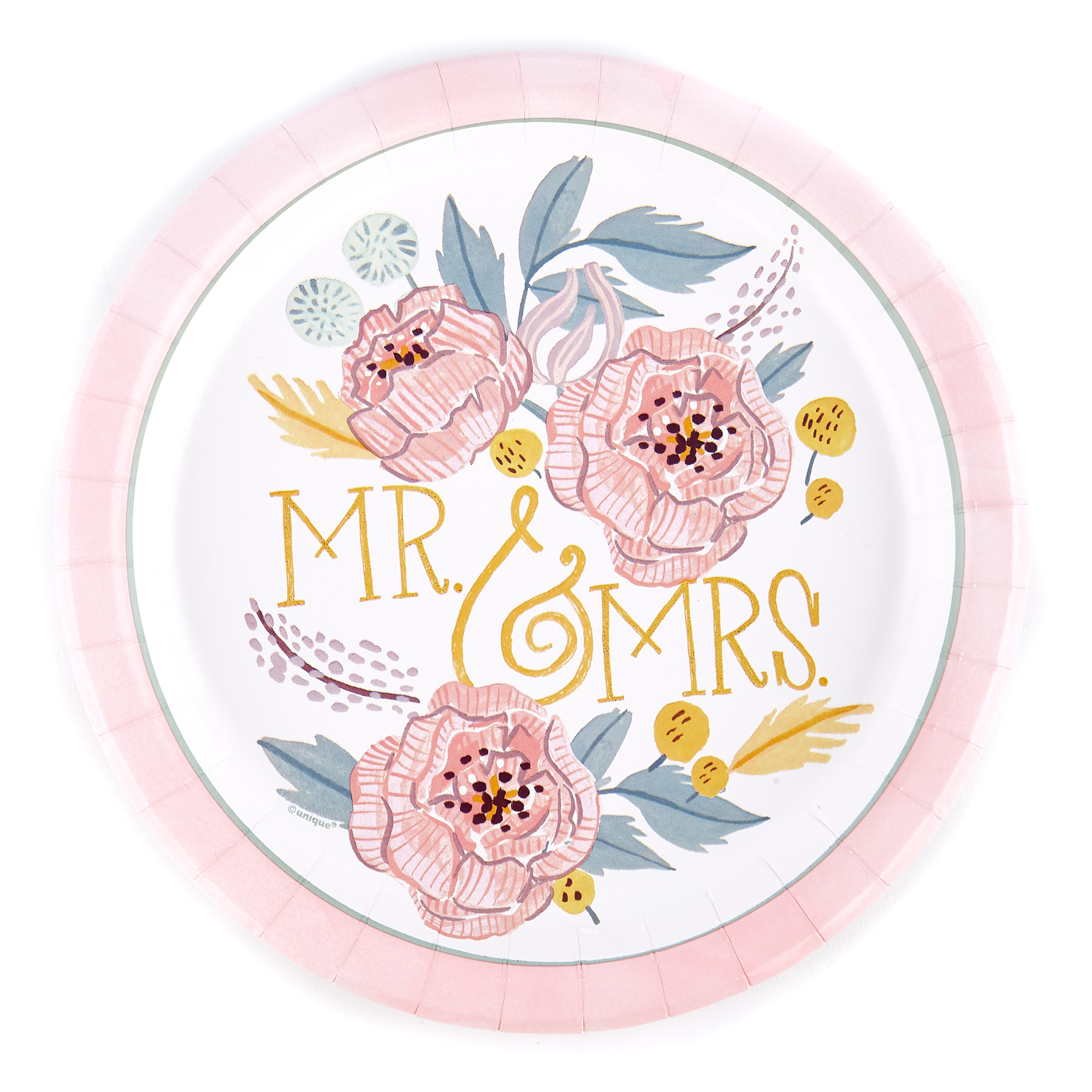 Floral Wedding Party Tableware & Decorations Bundle - 16 Guests