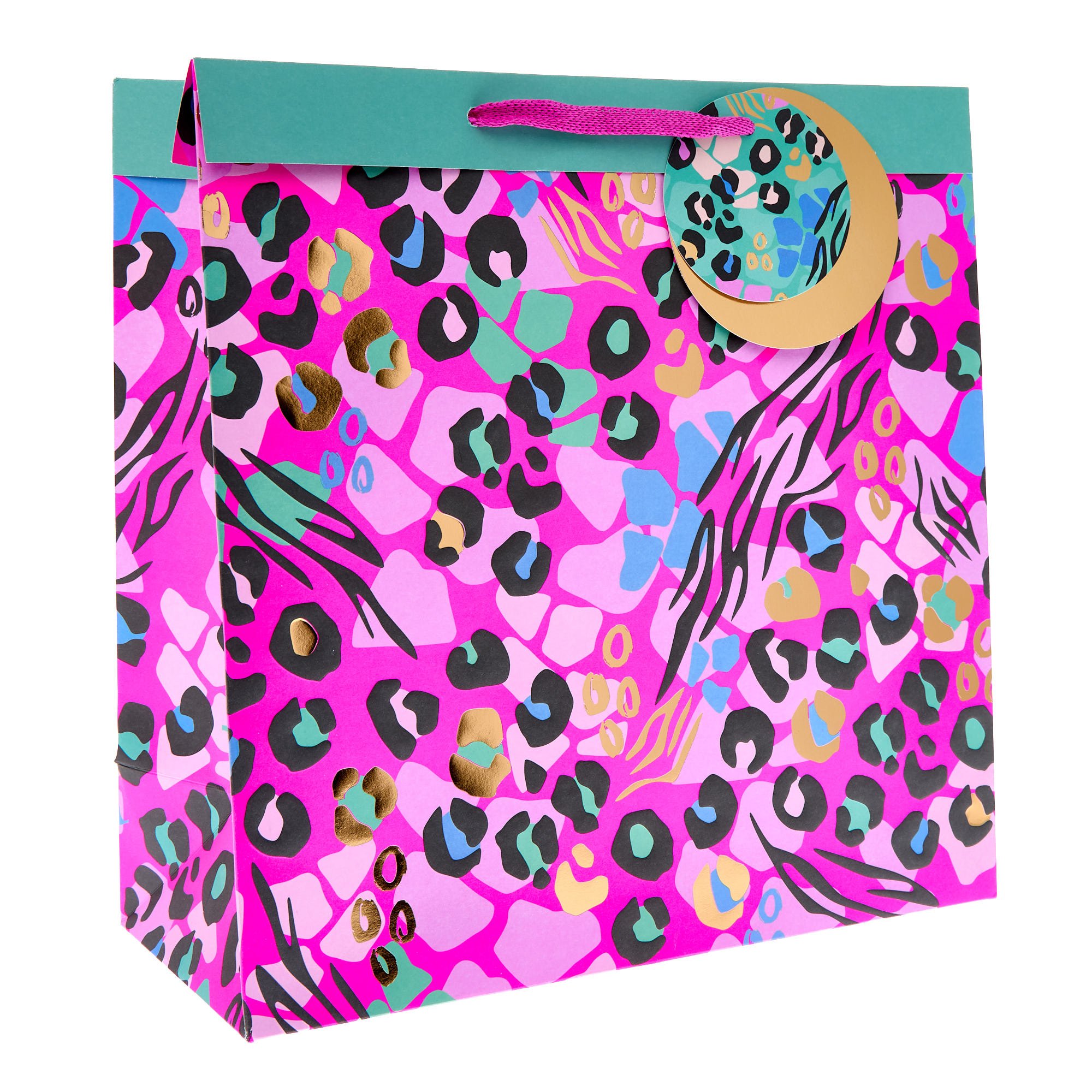 Animal Print Large Square Gift Bag