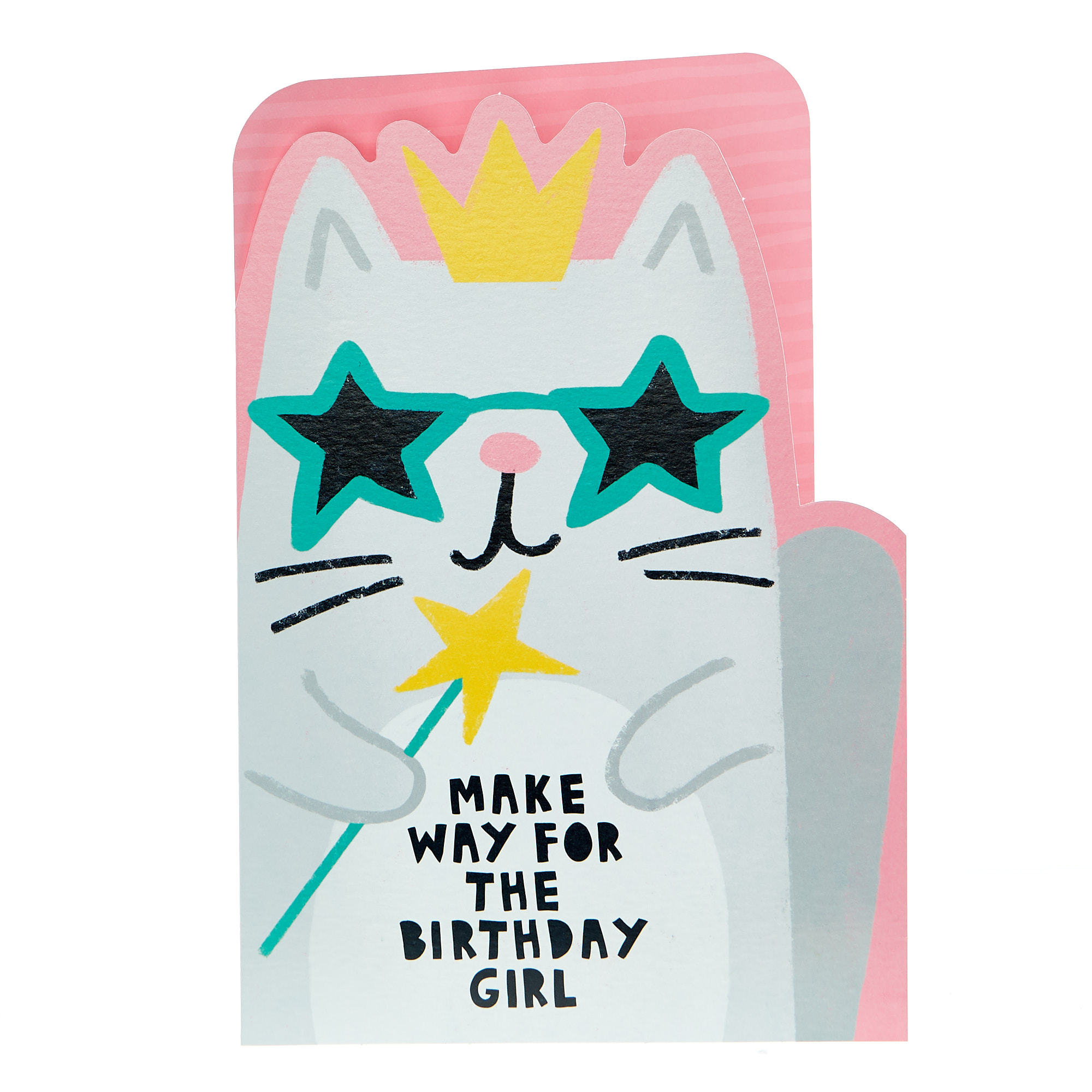 Birthday Card - Birthday Girl Cat