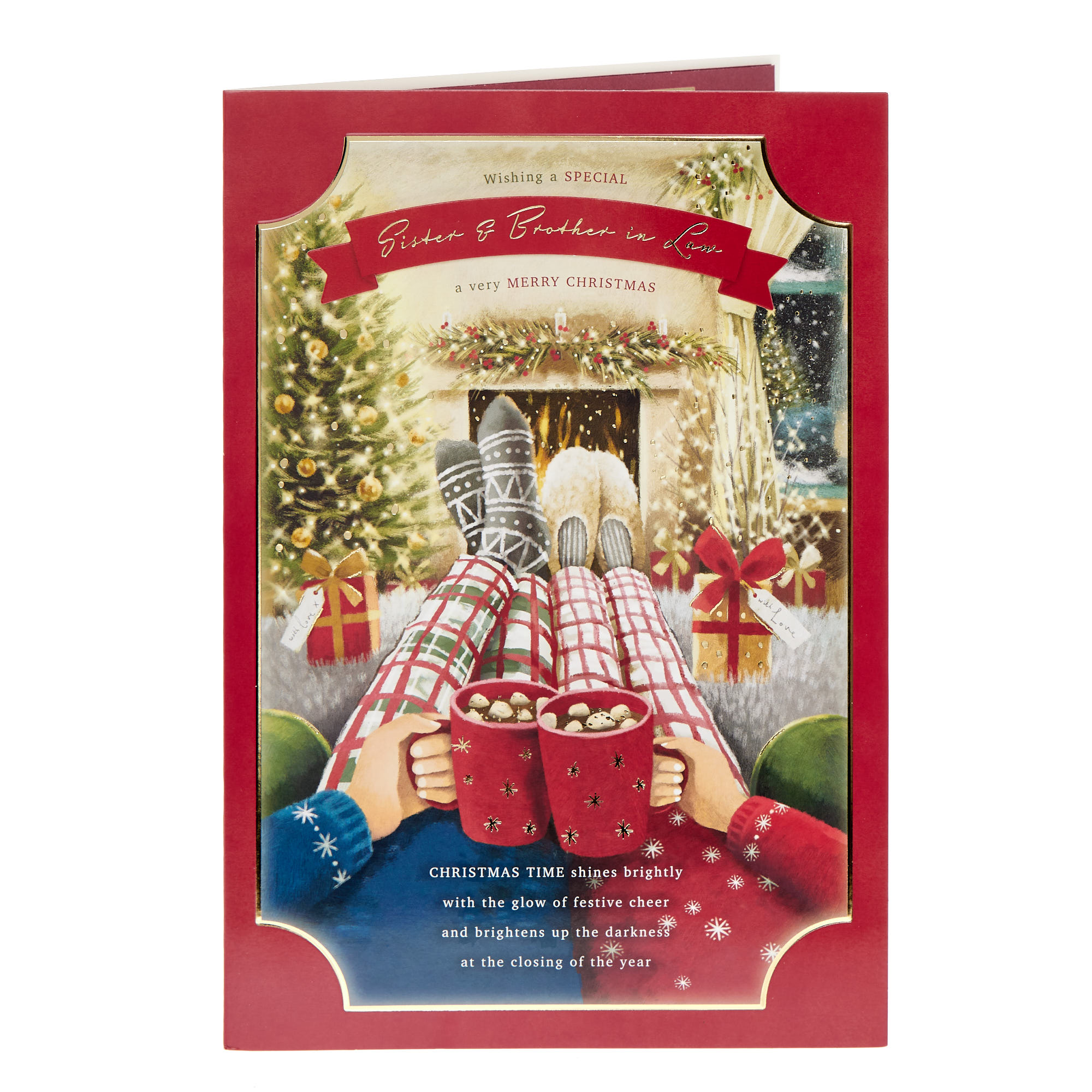 Sister & Brother in Law Cosy Night Christmas Card