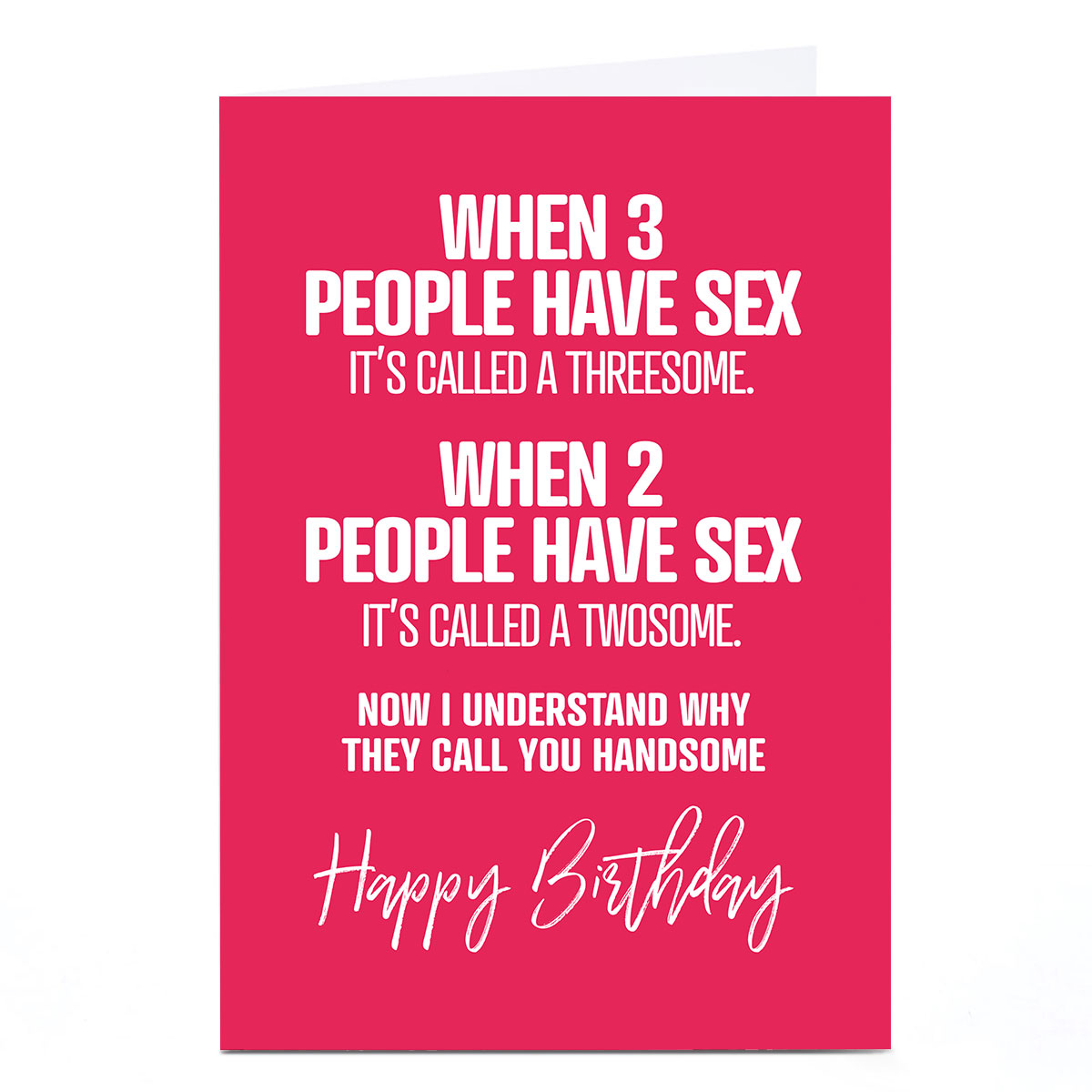 Personalised Punk Birthday Card - Handsome