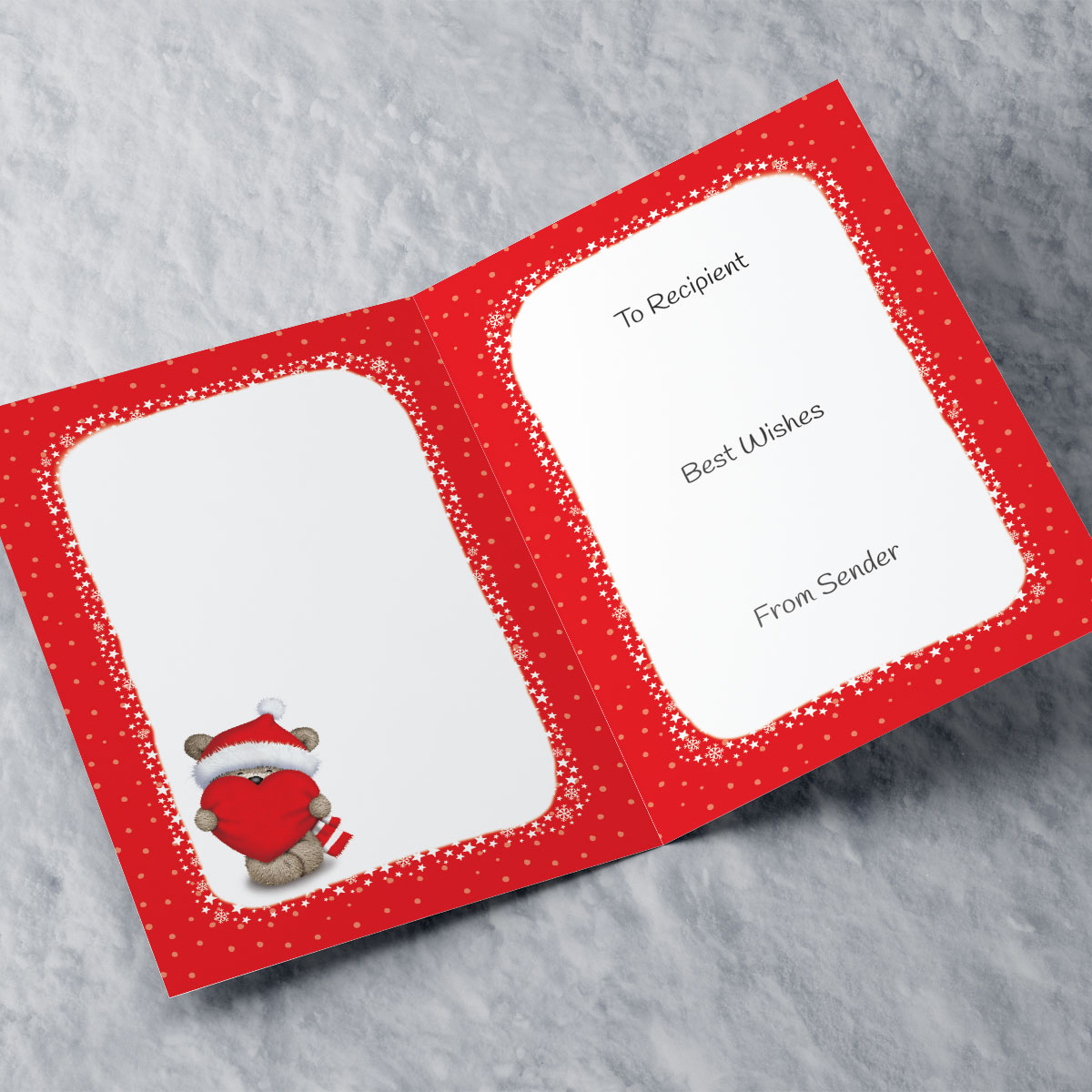 Personalised Hugs Christmas Card - To My Special Husband