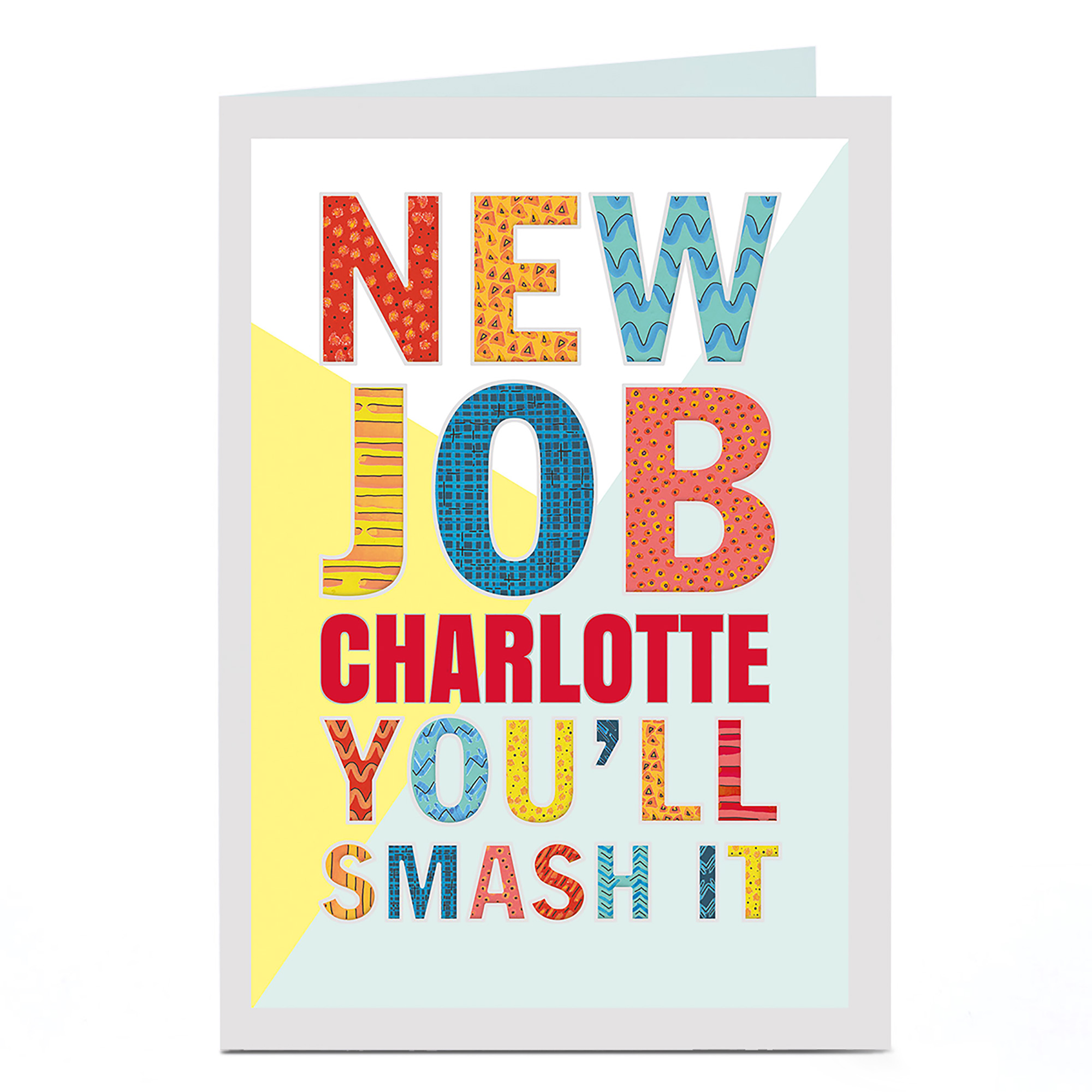 Personalised New Job Card - You'll Smash It