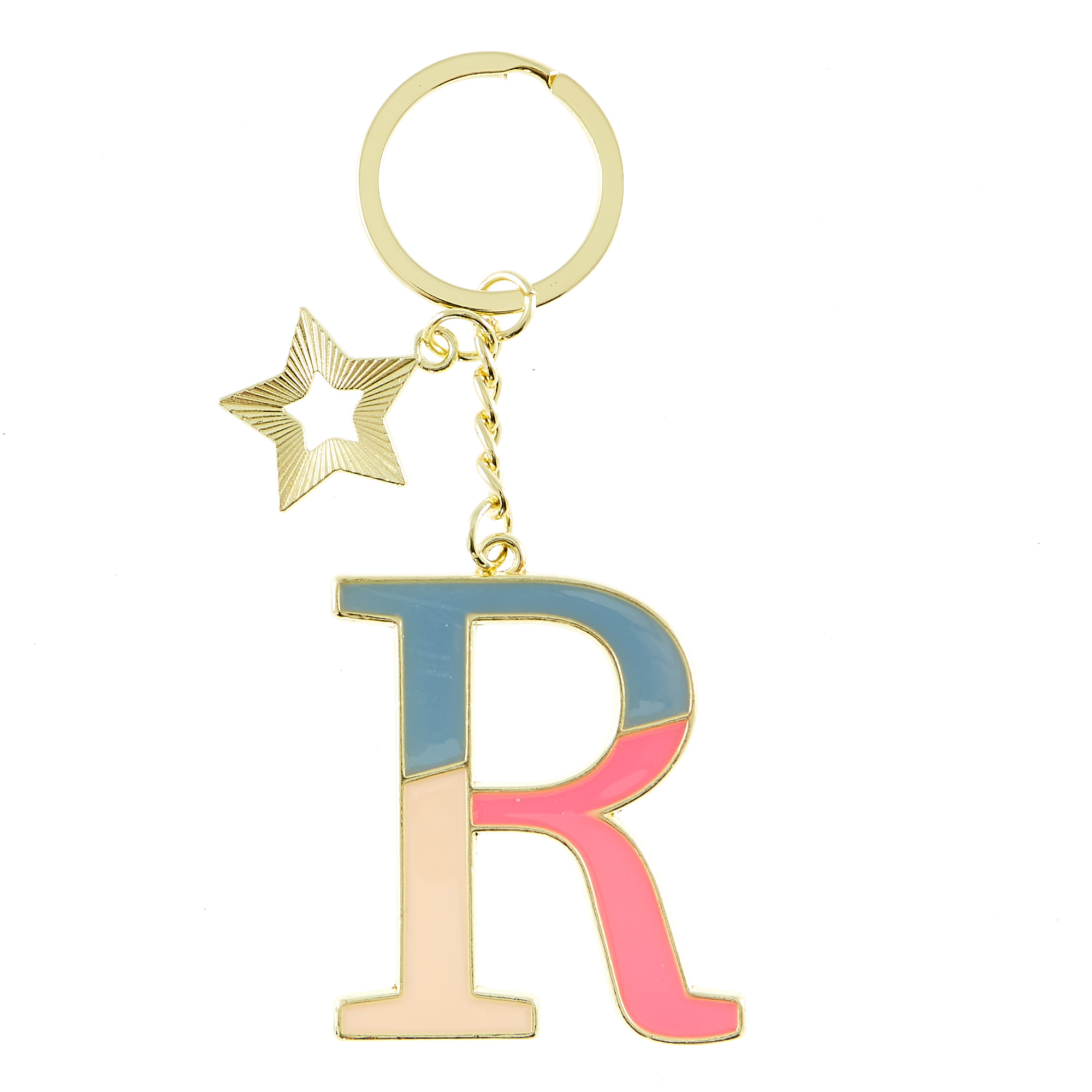 Letter R Alphabet Keyring