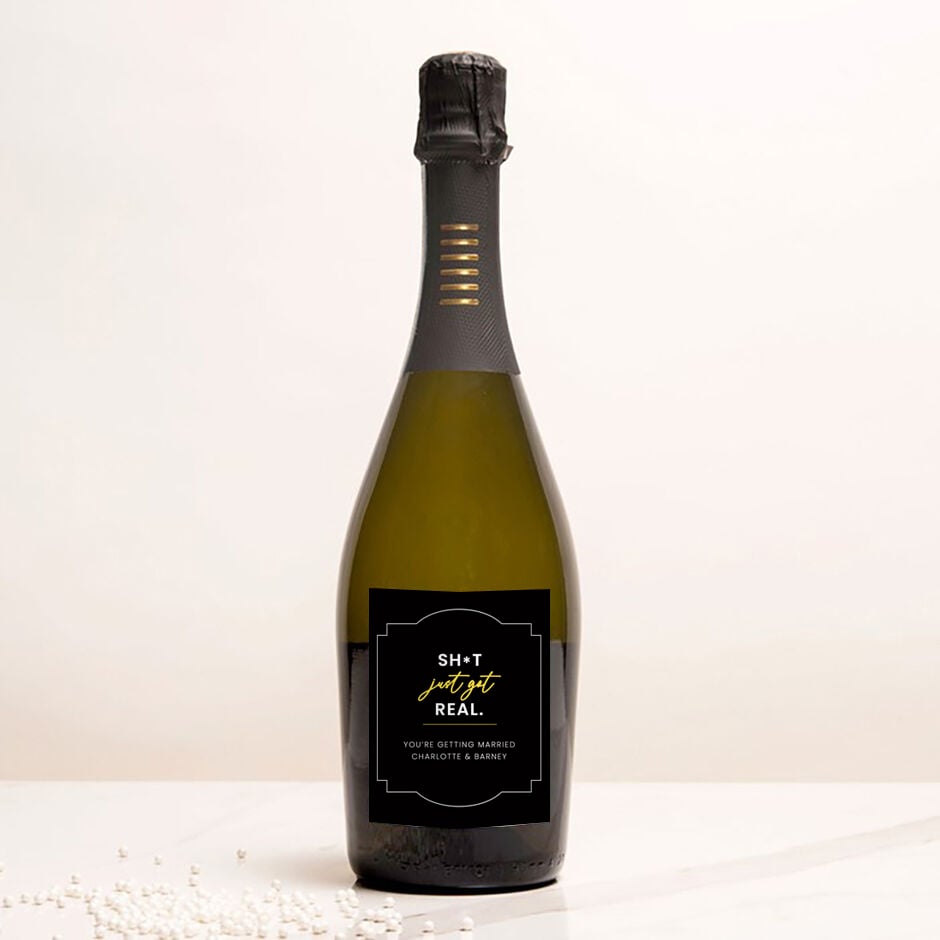 Personalised Prosecco - Sh*t Just got Real