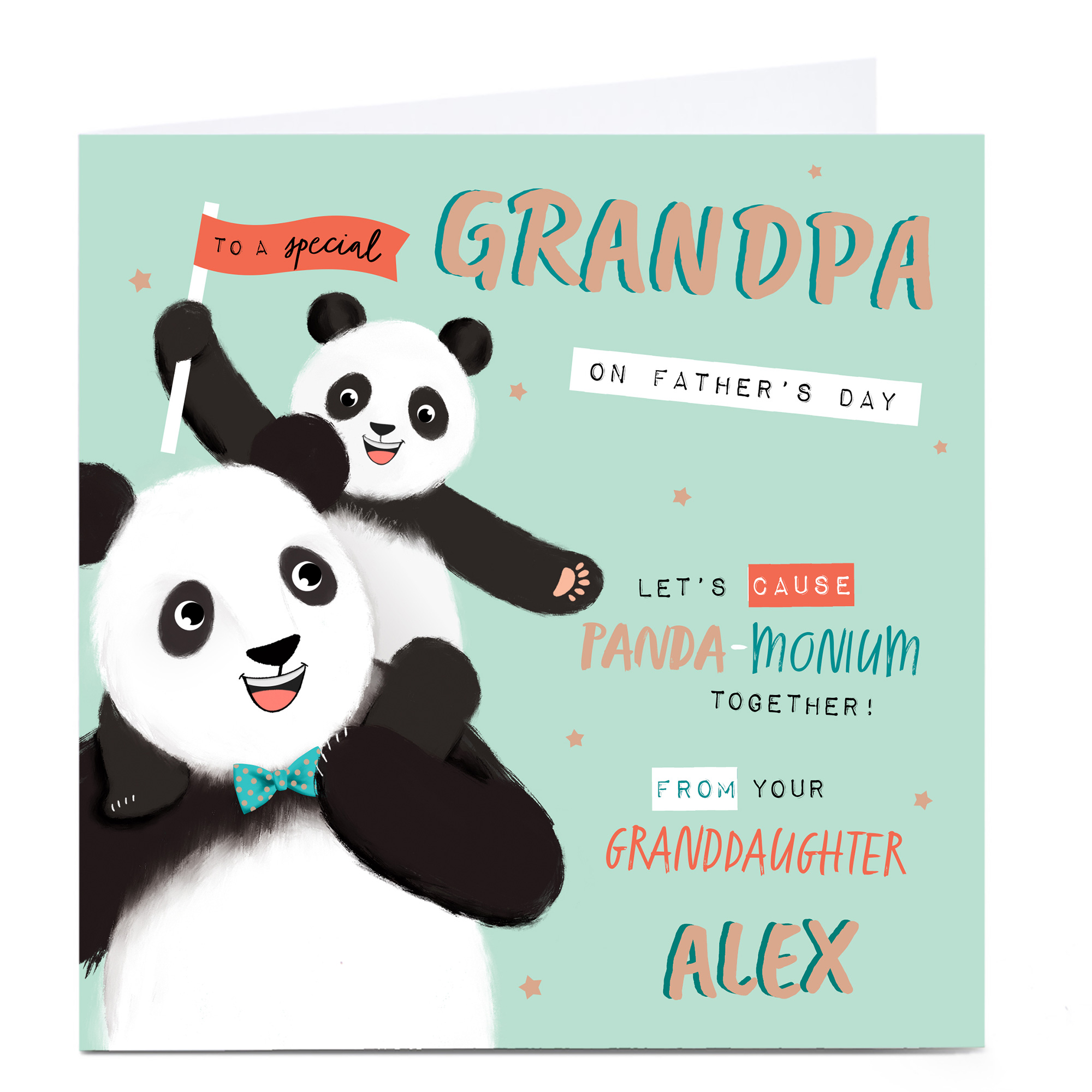Personalised Father's Day Card - Grandpa From Granddaughter