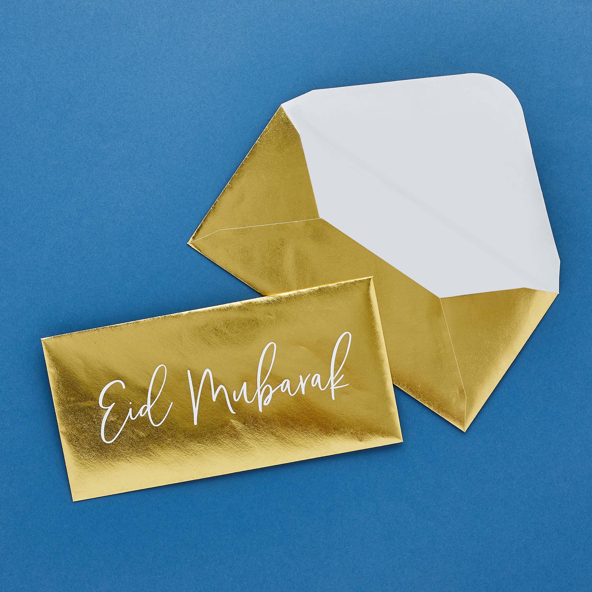 Gold Eid Mubarak Money Envelopes - Pack of 5