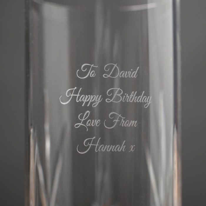 Personalised Engraved Crystal Highball Glass