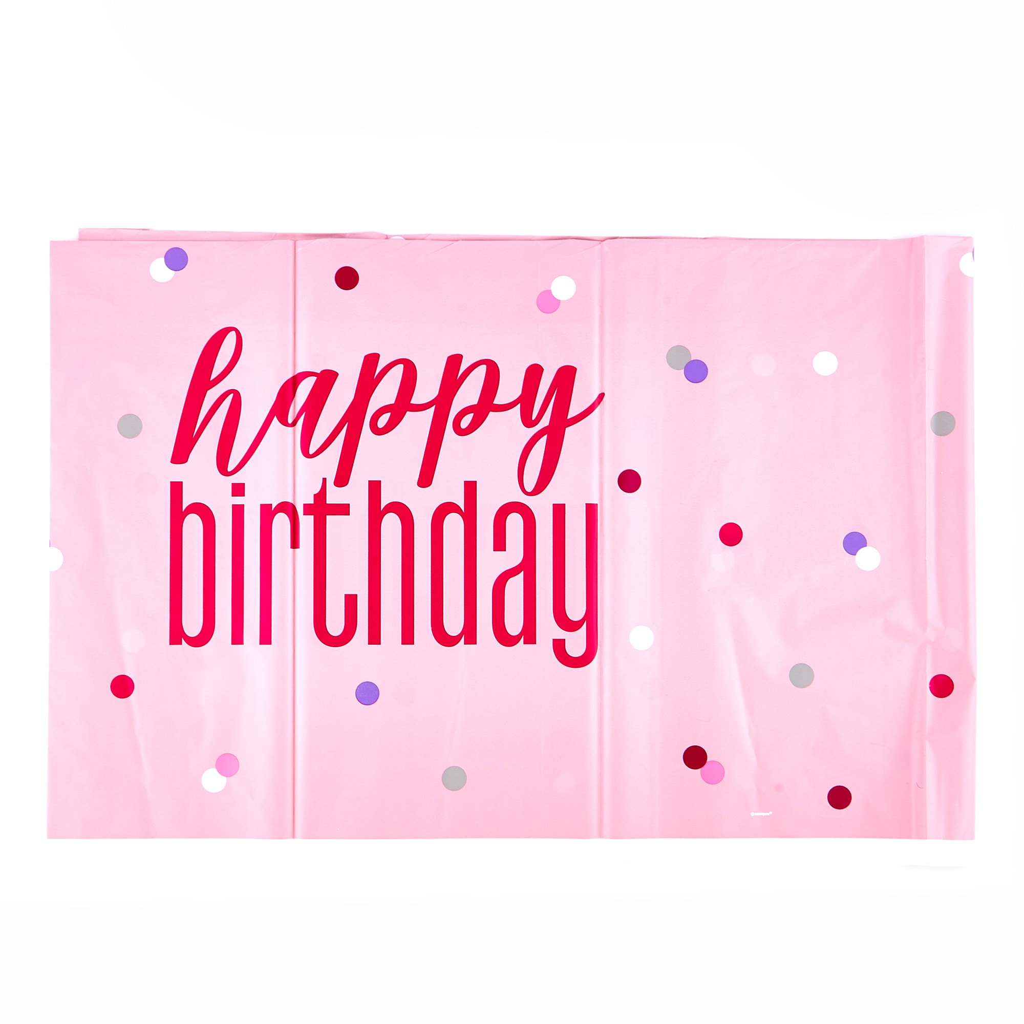 Pink Happy Birthday Party Tableware & Decorations Bundle - 16 Guests