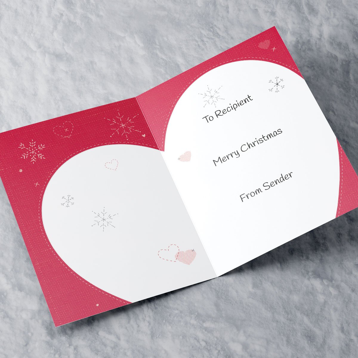 Personalised Christmas Card - Ice Skating