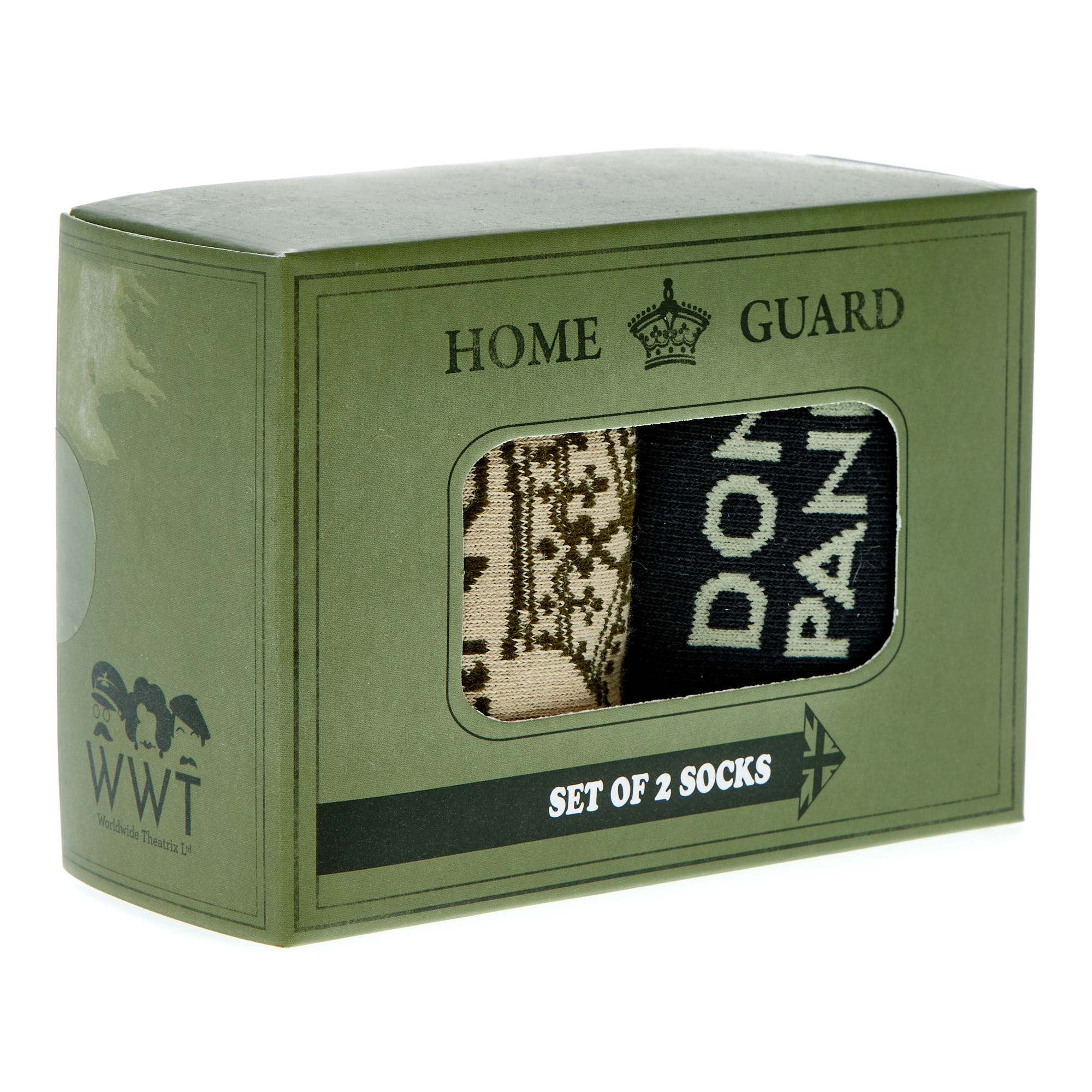 Dad's Army Don't Panic Socks Set - 2 Pairs
