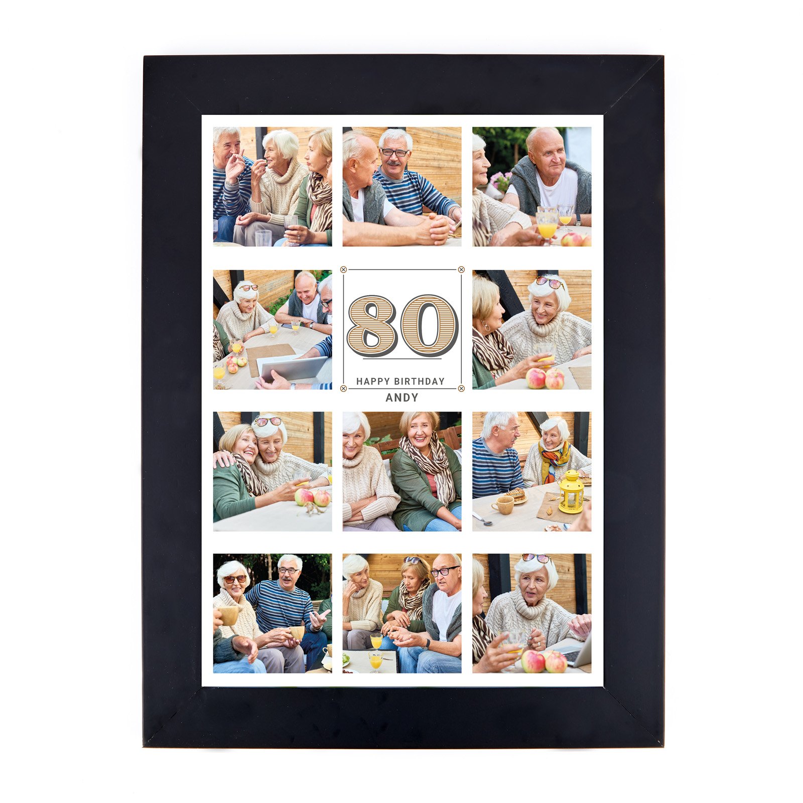 Personalised Milestone Age Photo Print - Editable Age Collage Print
