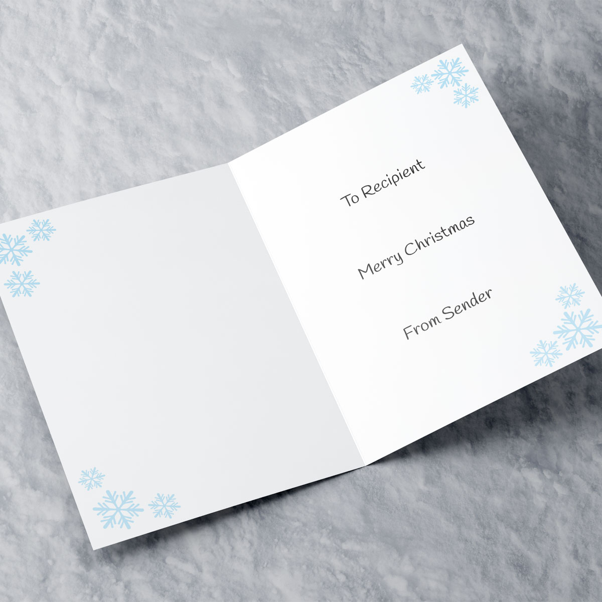 Personalised Christmas Card - Ice Skating Scene