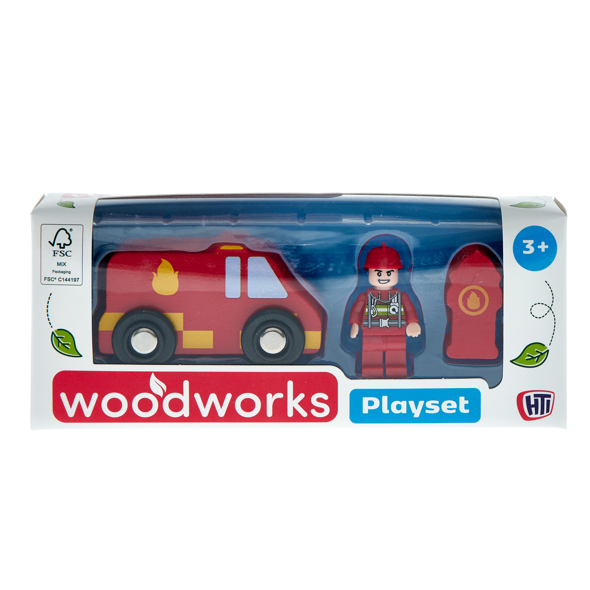 Woodworks Children's Fire Brigade Playset 