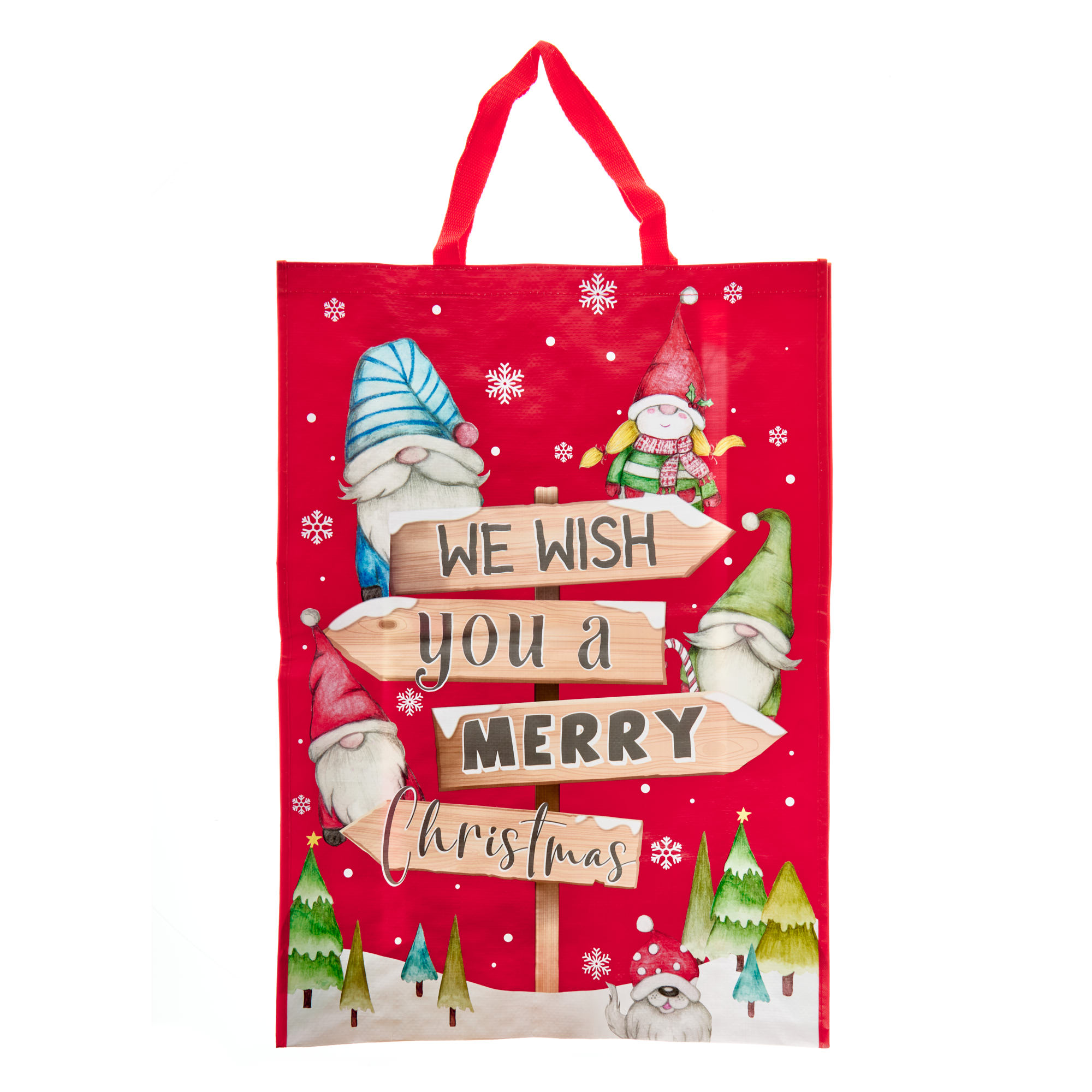Christmas Gonks Jumbo Rectangular Gift Bag For Life