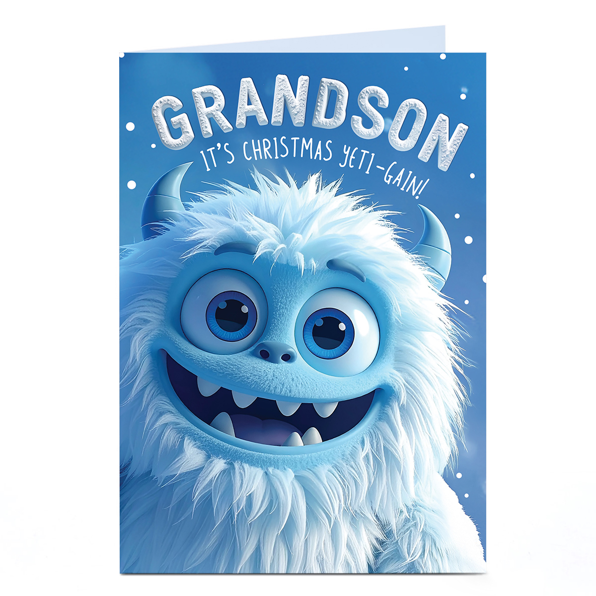 Christmas Card - Yeti, Grandson
