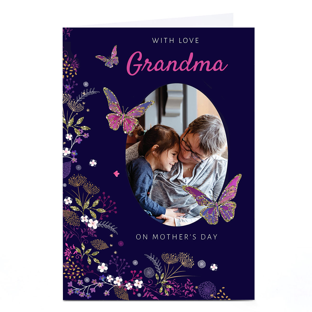 Photo Kerry Spurling Mother's Day Card - Grandma, Butterflies