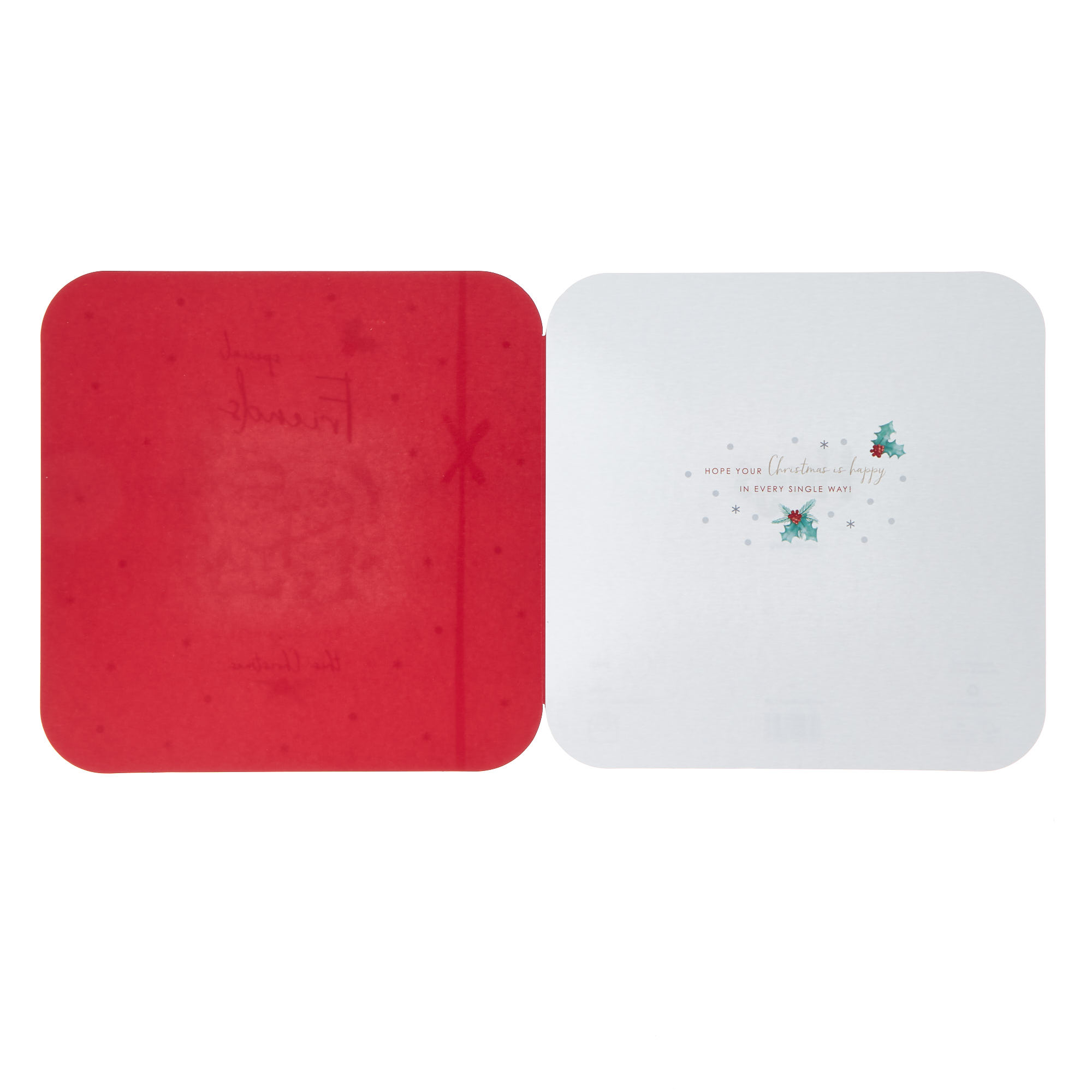 Special Friends Love & Hugs Christmas Card