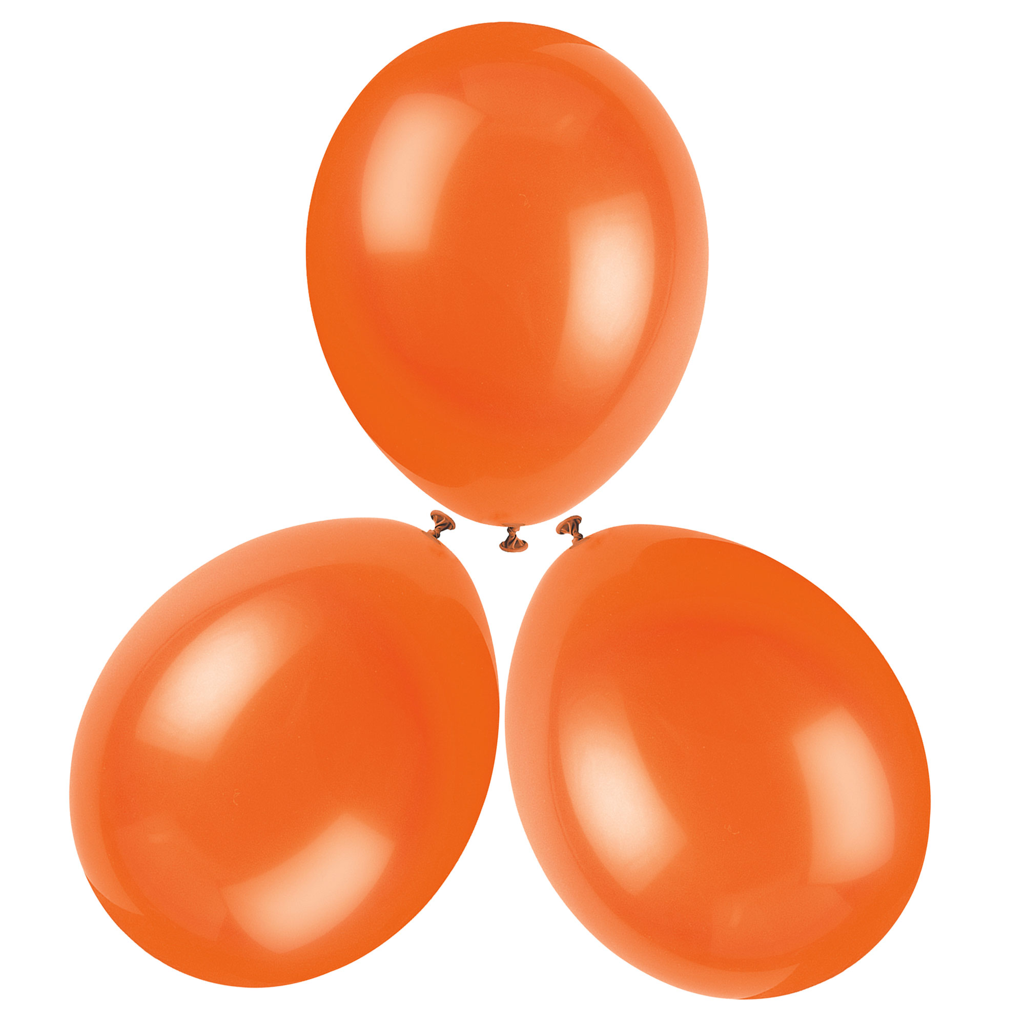 12-Inch Citrus Orange Latex Balloons - Pack of 50