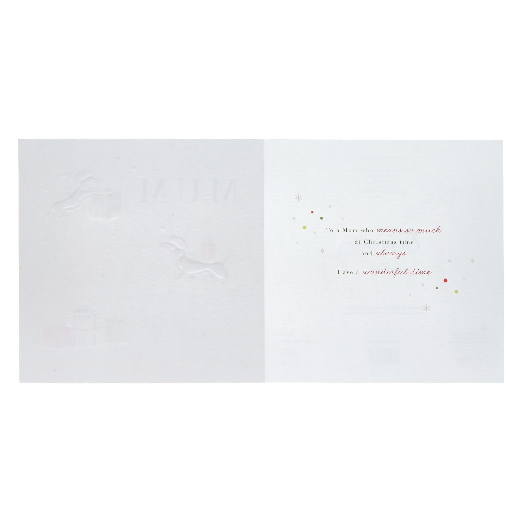 Mum With Love Dachshunds Christmas Card