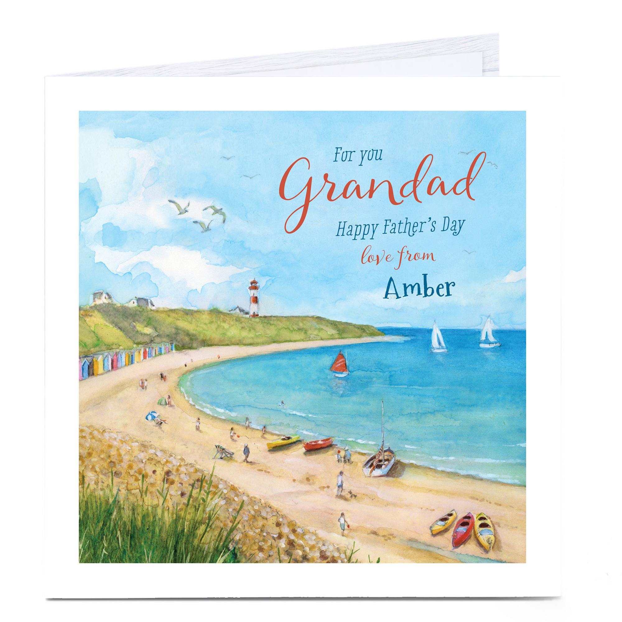 Personalised Father's Day Card - Coastal Grandad