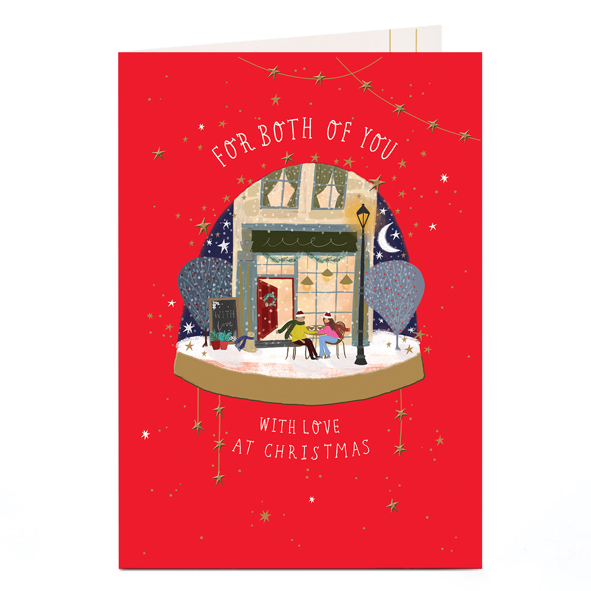 Christmas Card - Cafe Snowglobe, Both Of You