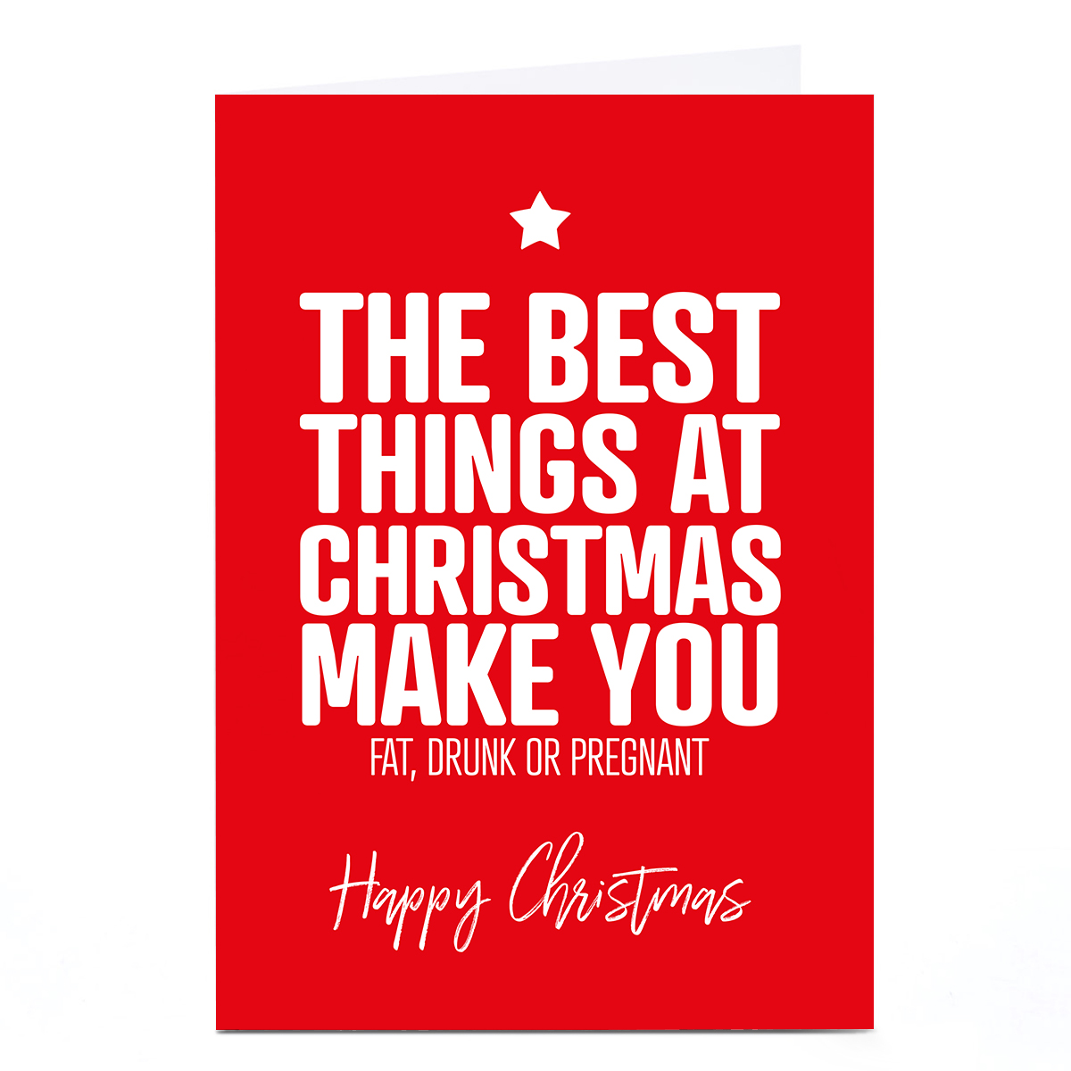 Personalised Punk Christmas Card - The Best Things