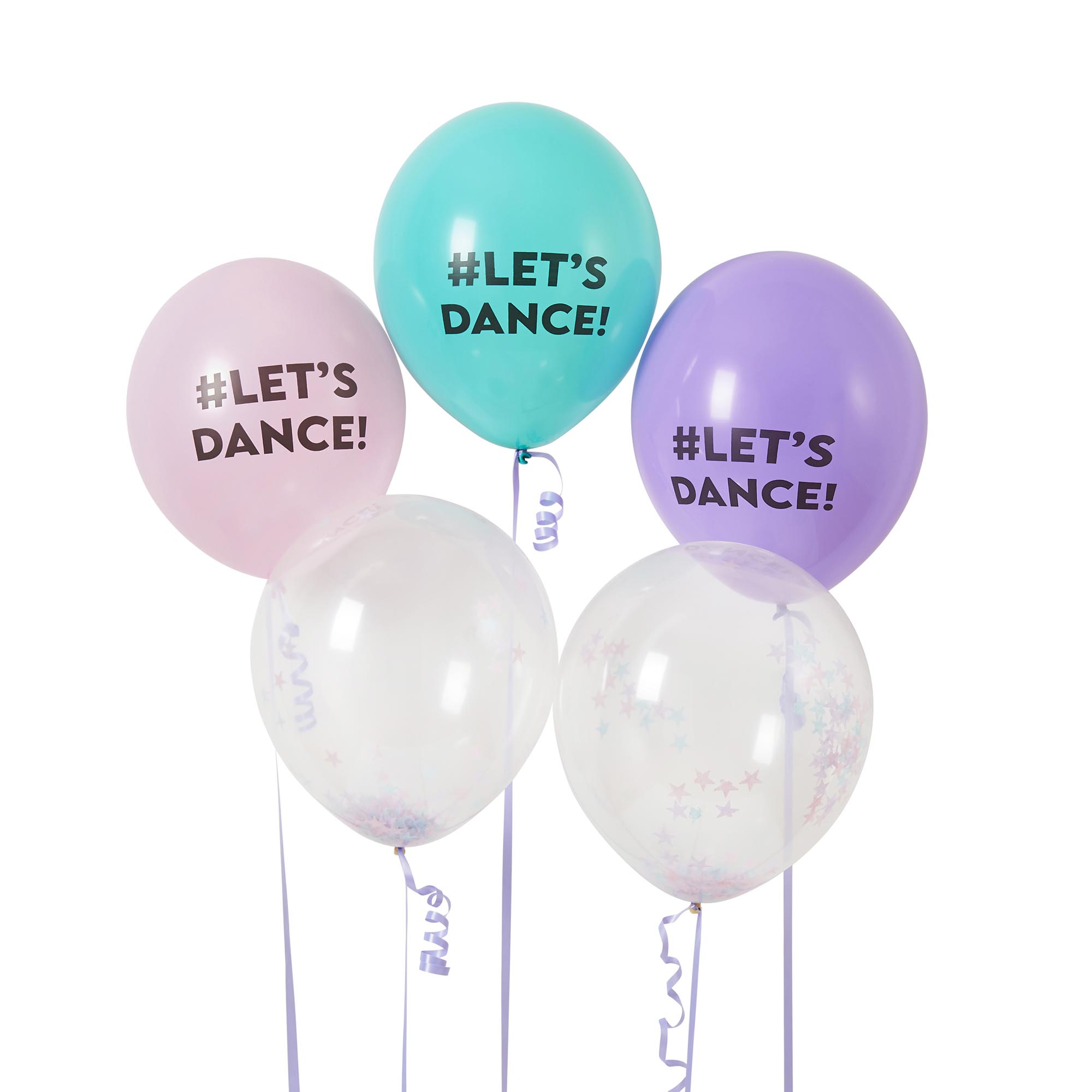 Let's Dance 12-Inch Latex Balloons - Pack of 5