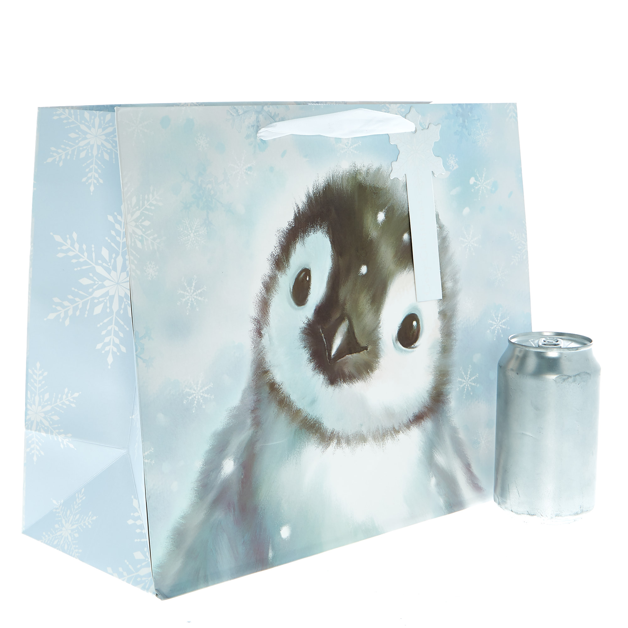 Large Landscape Penguin Christmas Gift Bag