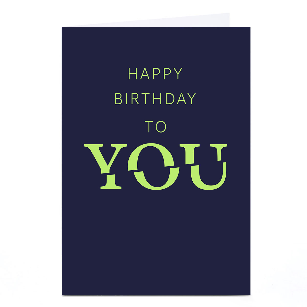 Personalised Birthday Card - Happy Birthday to YOU