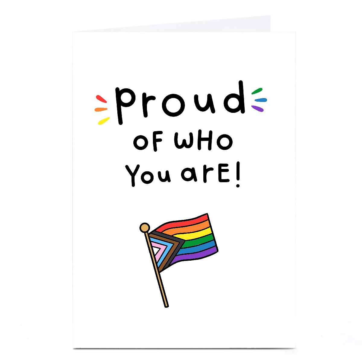 Personalised Jess Moorhouse Pride Card - Proud of who you are!