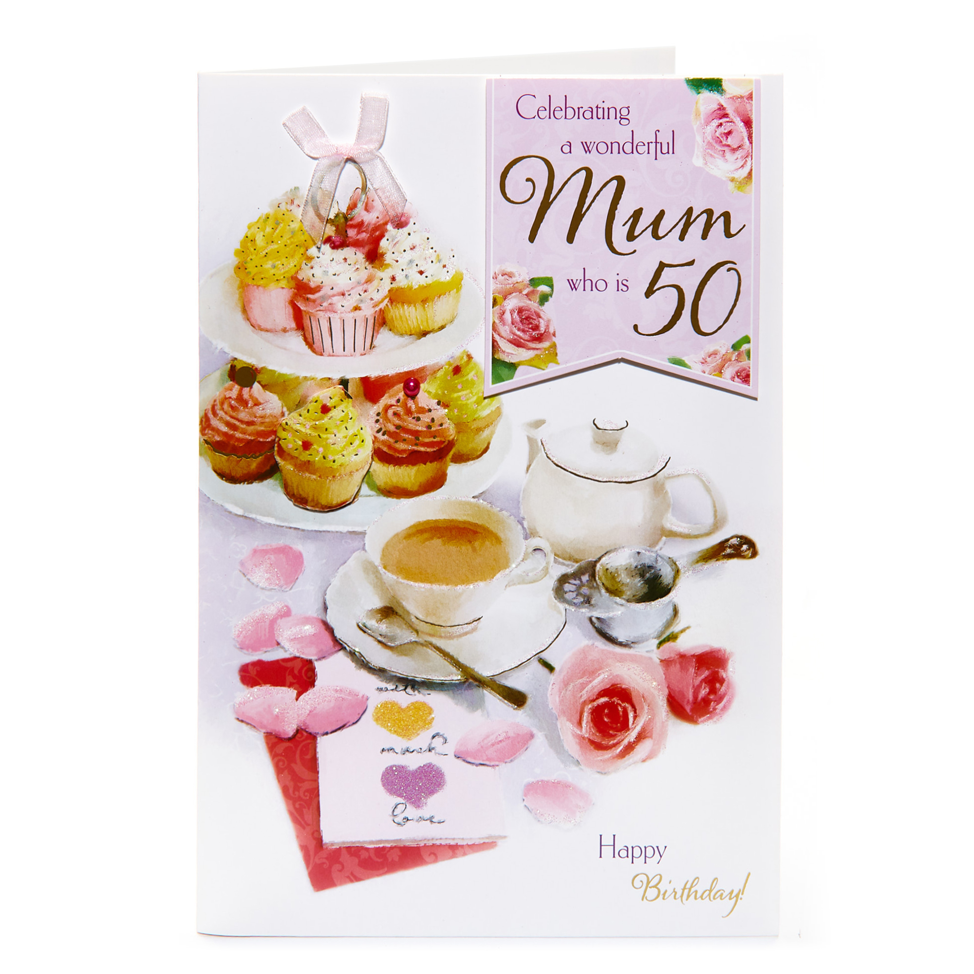 50th Birthday Card - A Wonderful Mum