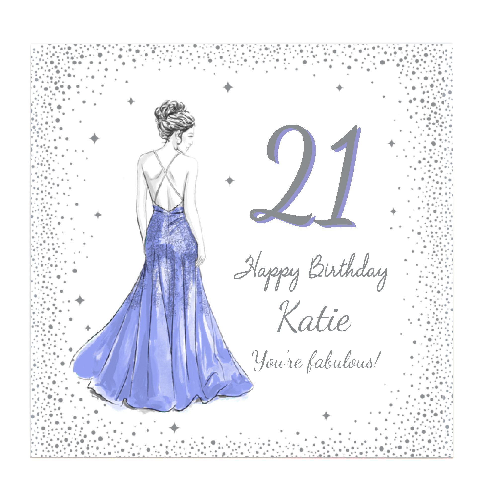 Personalised Belgian Chocolates - Glam Lady, Editable Age
