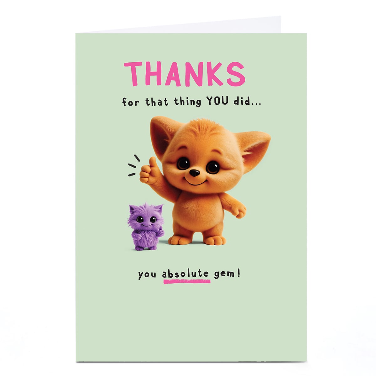 Wimzee Thank You Card - Absolute Gem