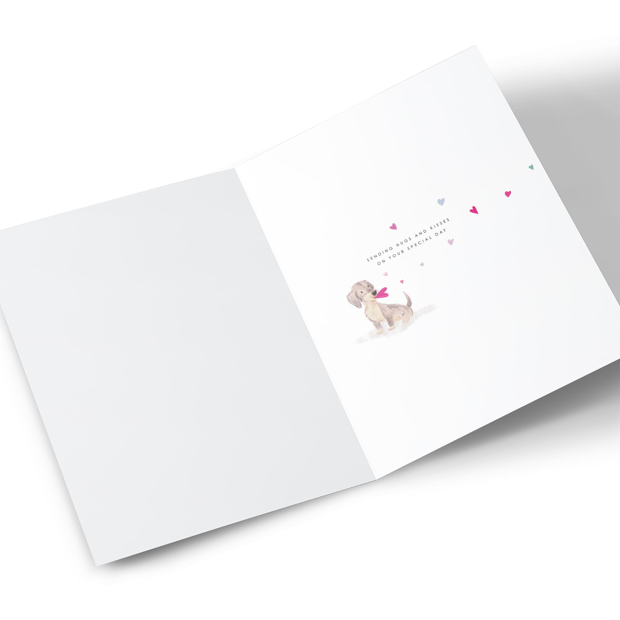 Birthday Card - Dog Heart Balloon, Daughter