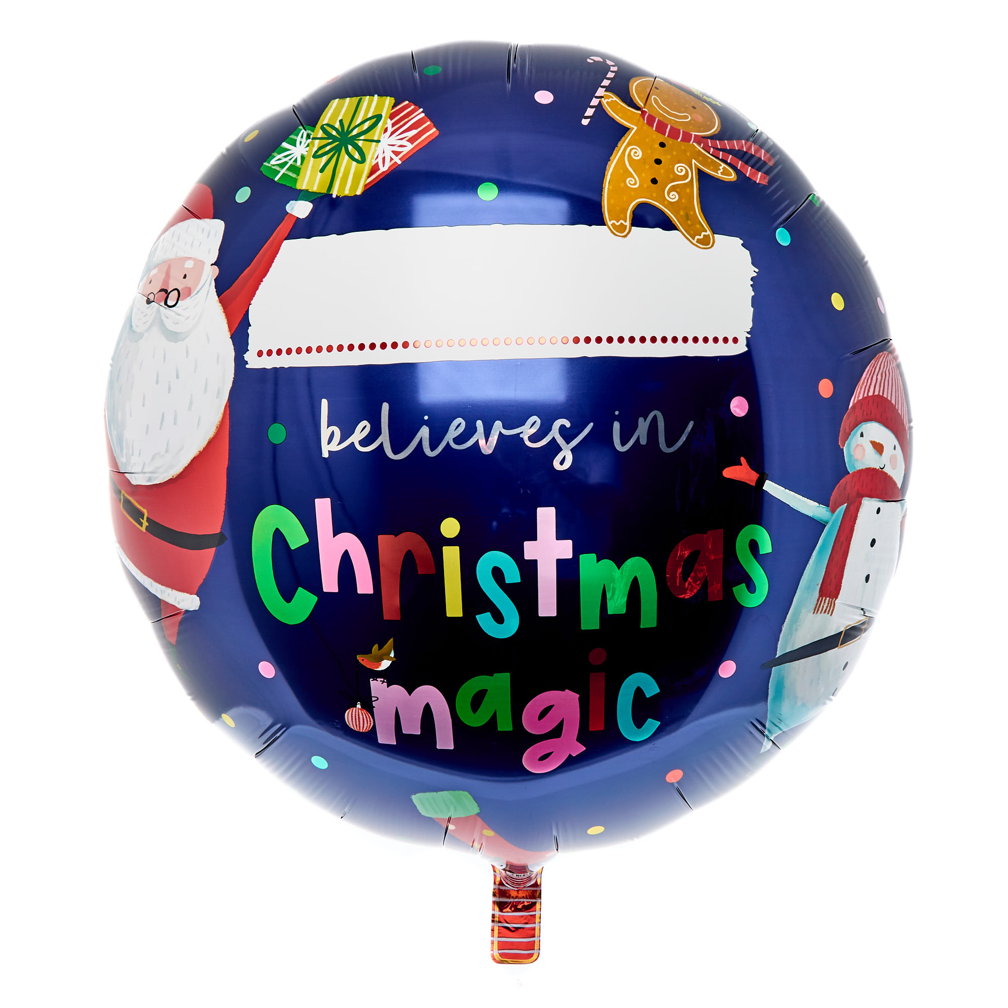 31-Inch Write-On Foil Helium Christmas Balloon