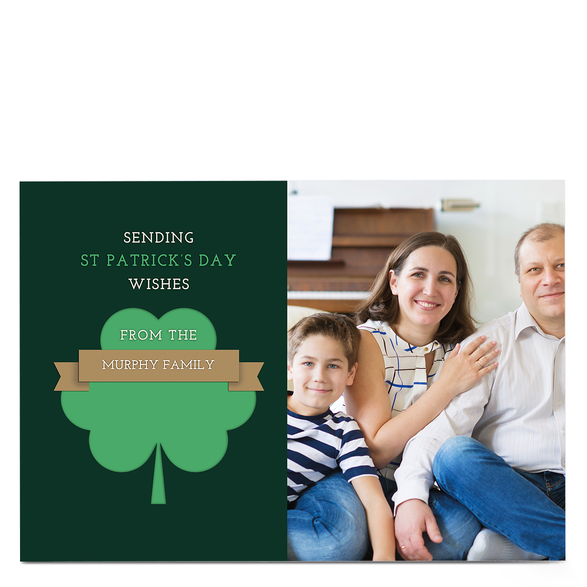 Photo St. Patrick's Day Card - From The Family