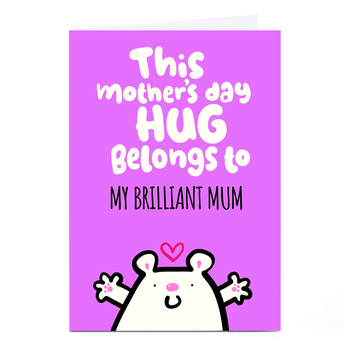 Personalised Fruitloops Mother's Day Card - This Hug Belongs To