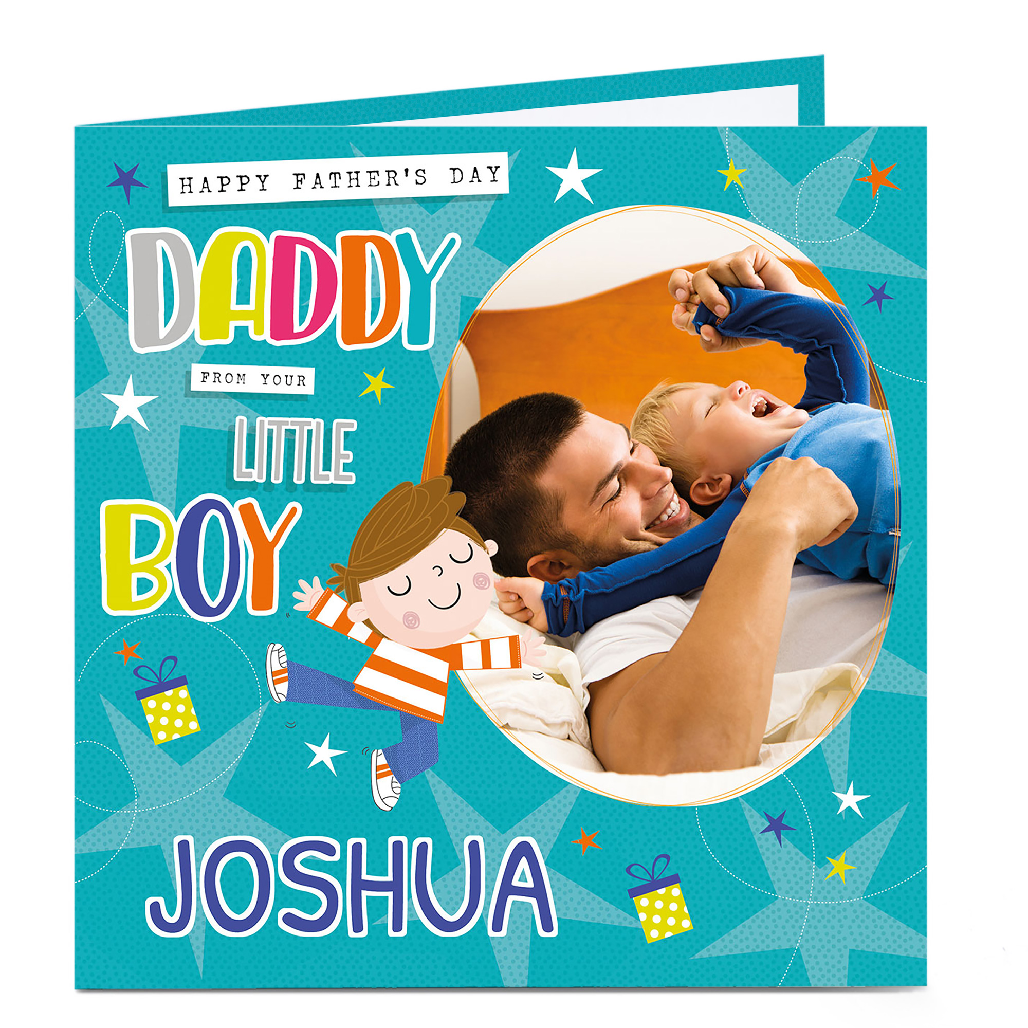 Photo Upload Father's Day Card - Daddy's Little Boy