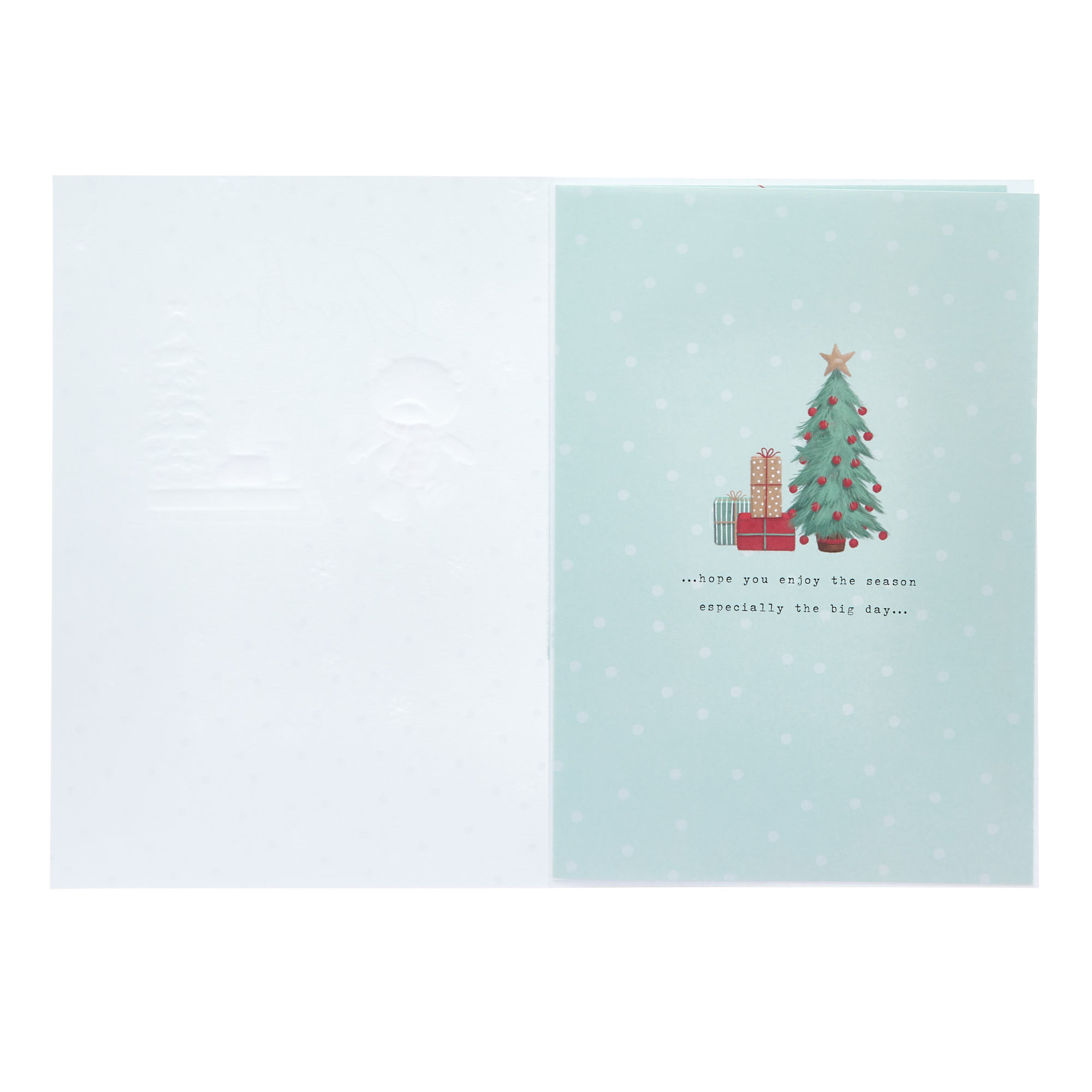 Grandson Hugs & Sledge Christmas Card