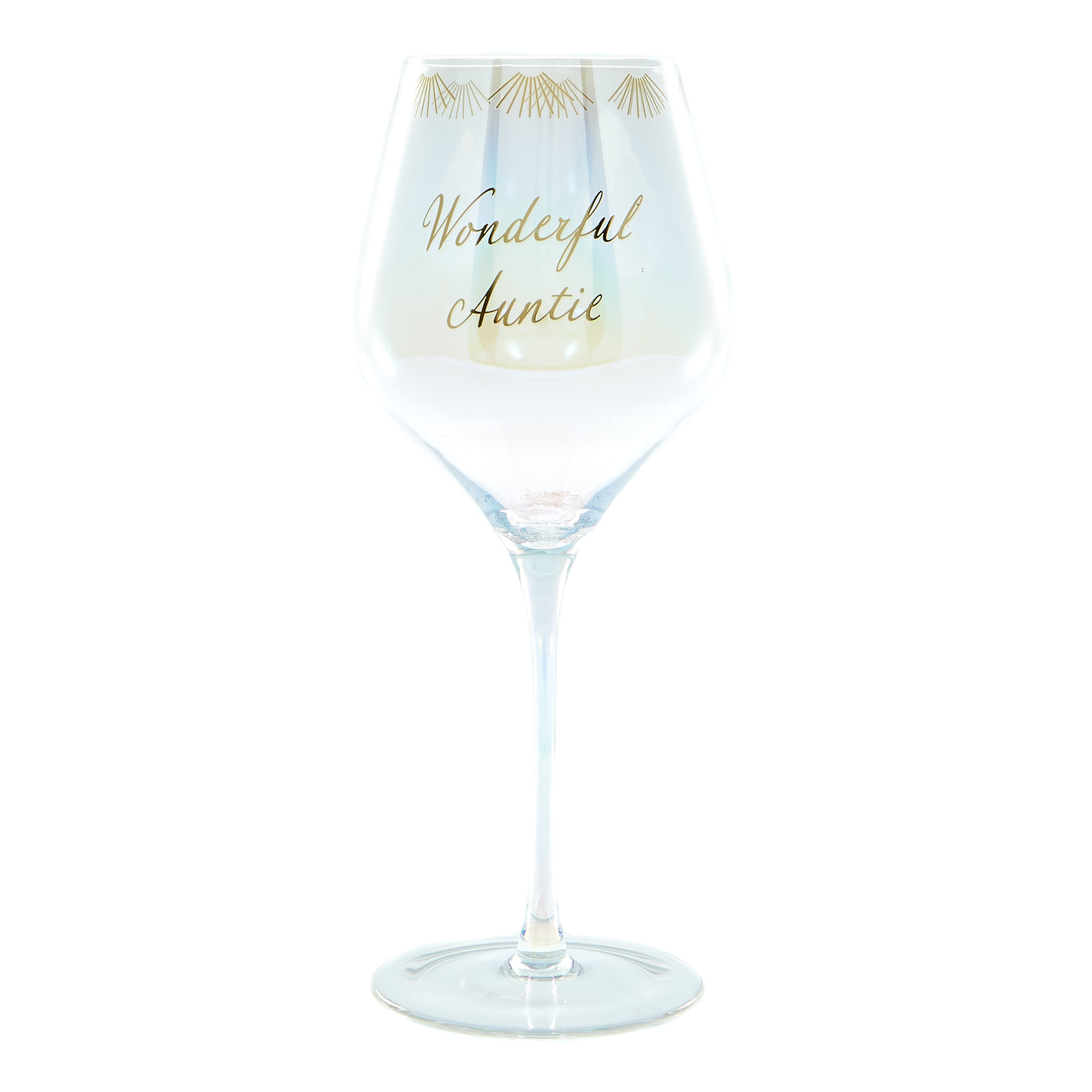 Wonderful Auntie Wine Glass