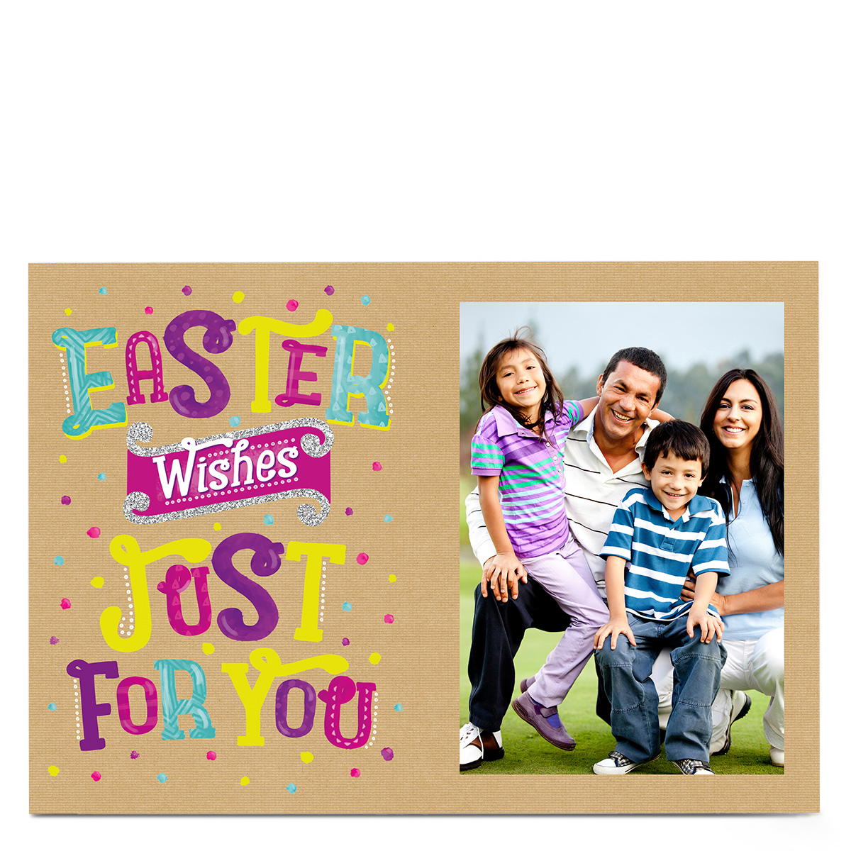 Photo Upload Easter Card - Just For You