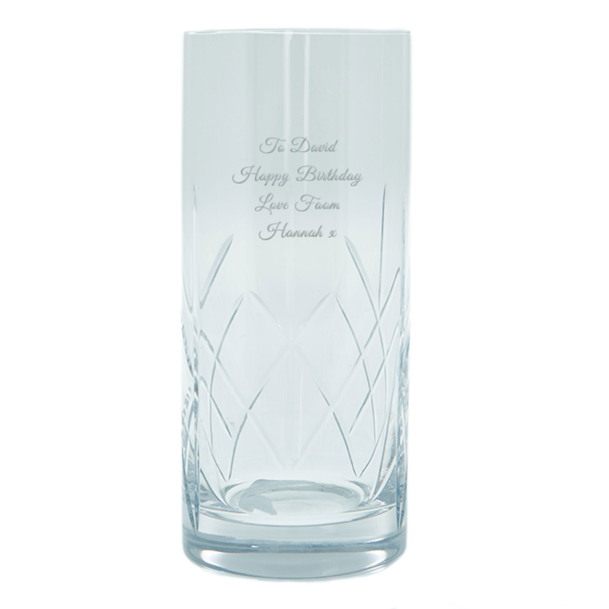 Personalised Engraved Crystal Highball Glass