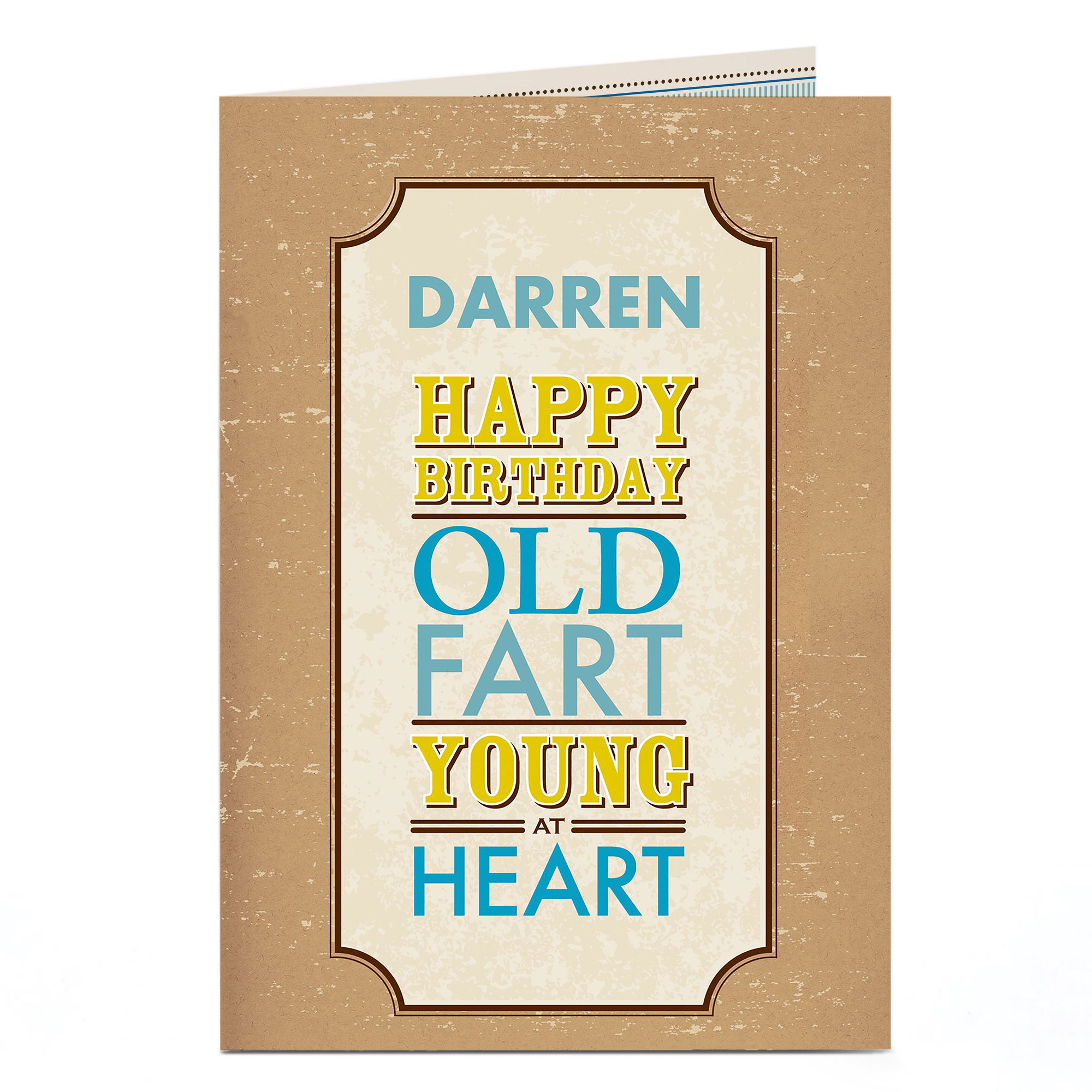 Personalised Birthday Card - Old Fart