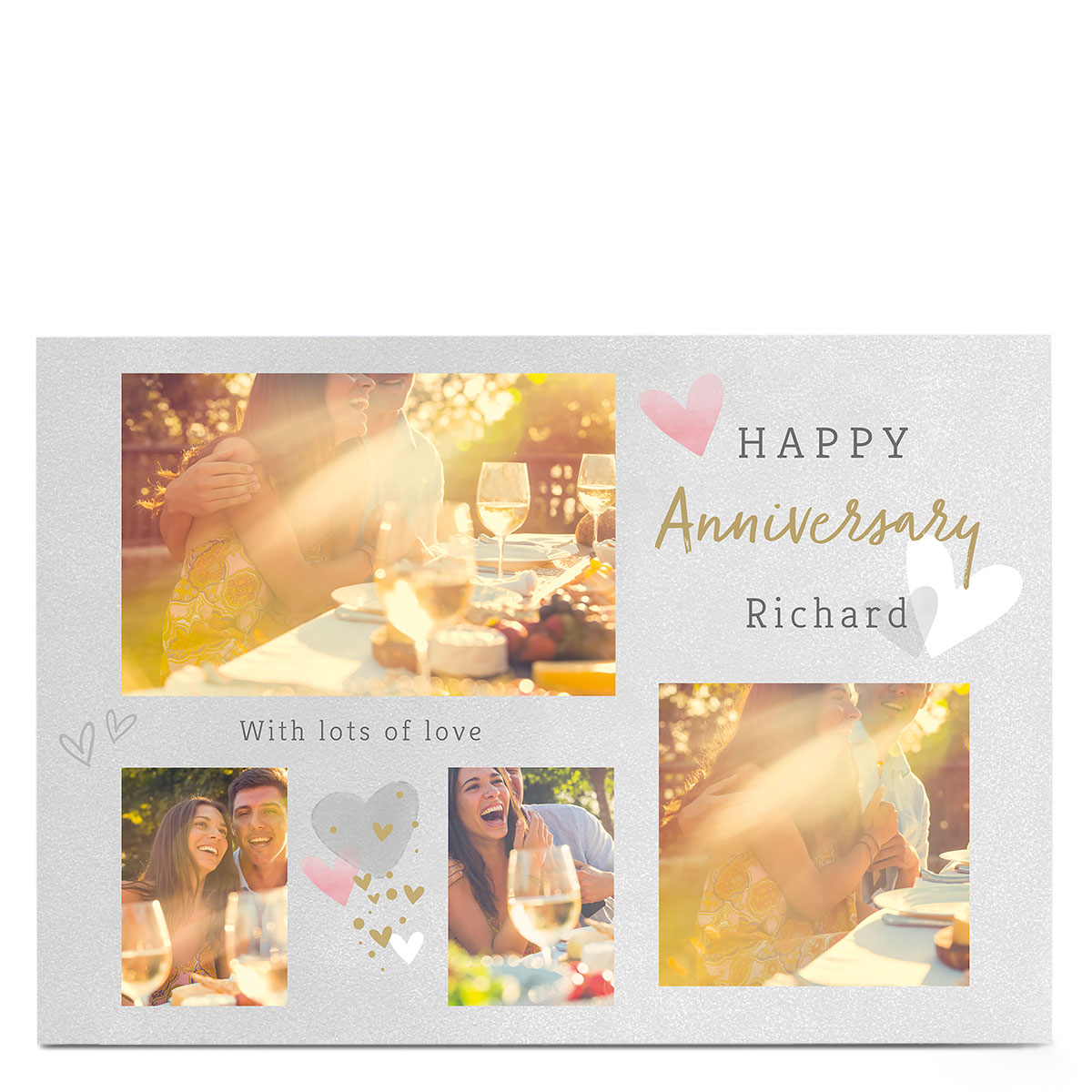Photo Anniversary Card - With Lots Of Love